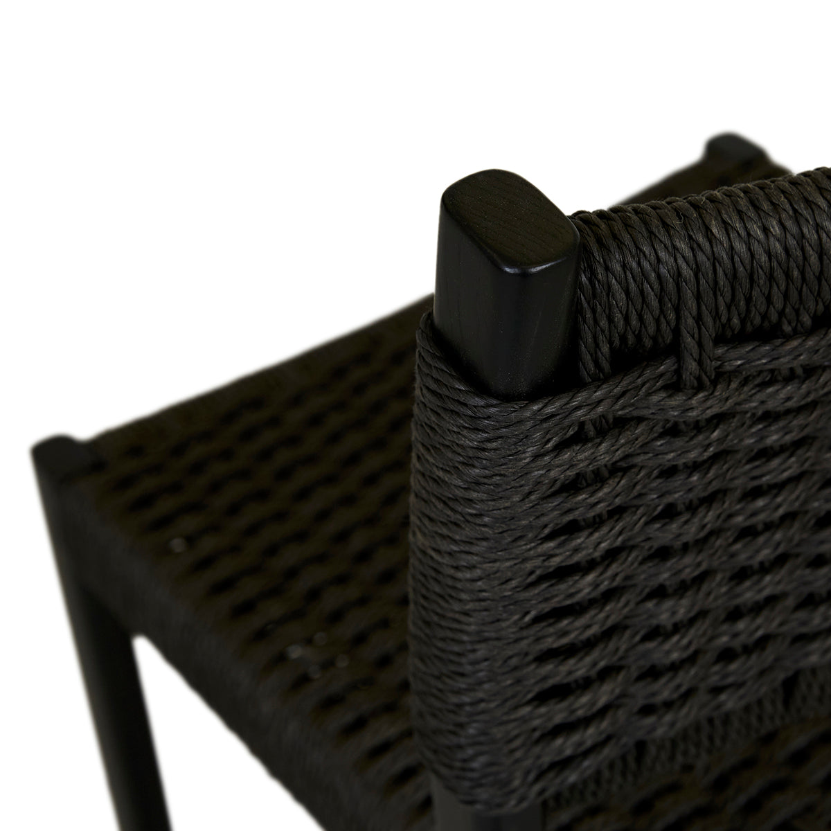 Anton Paper Cord Dining Chair - Natural Woven Seat, Solid Wood Frame, Mid-Century Modern Design - Perfect for Kitchen, Dining Room, and Breakfast Nook