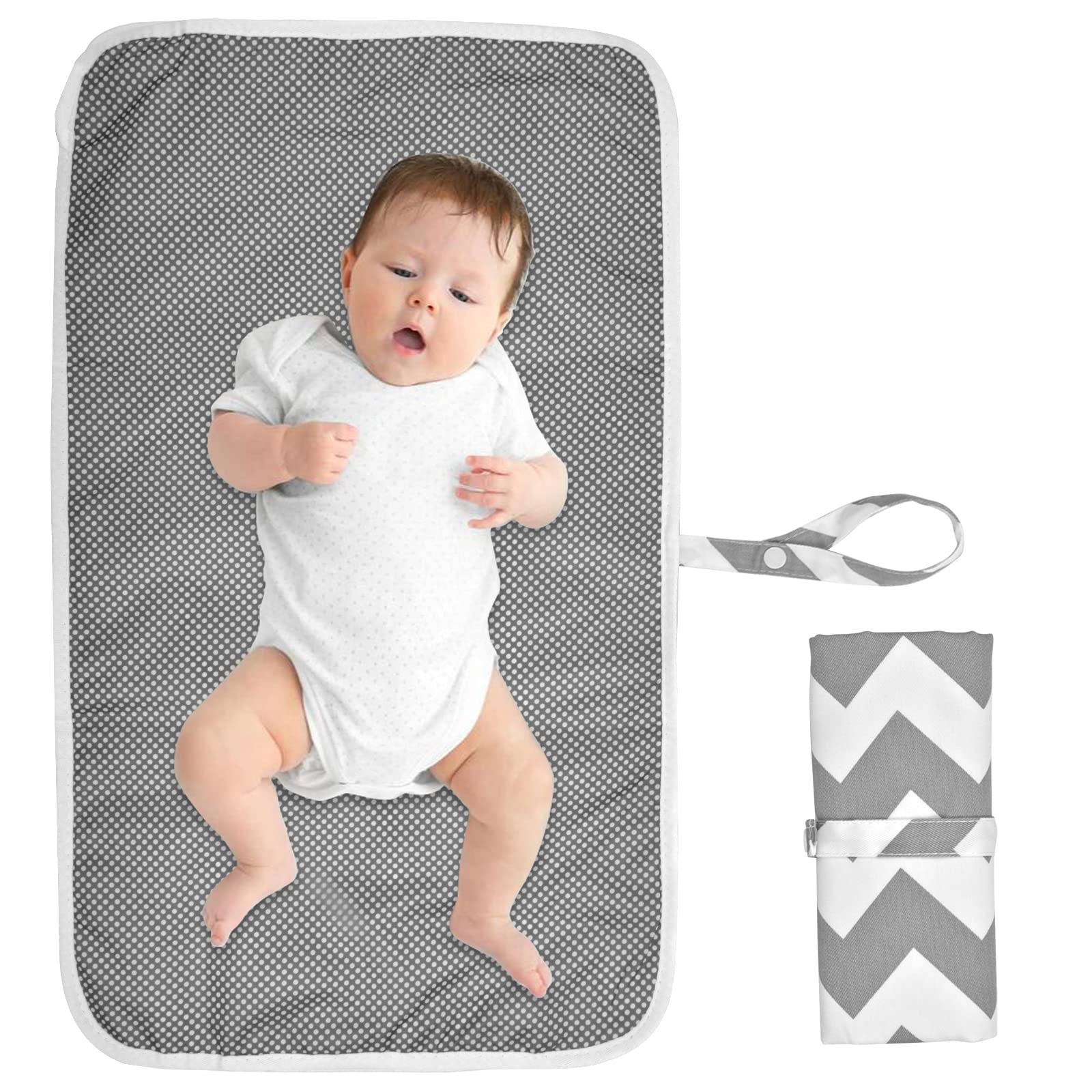 Foldable Waterproof Diaper Changing Pad - Portable Baby Changing Mat for Newborn & Toddlers | Home, Nursery, Travel & On-the-Go Use