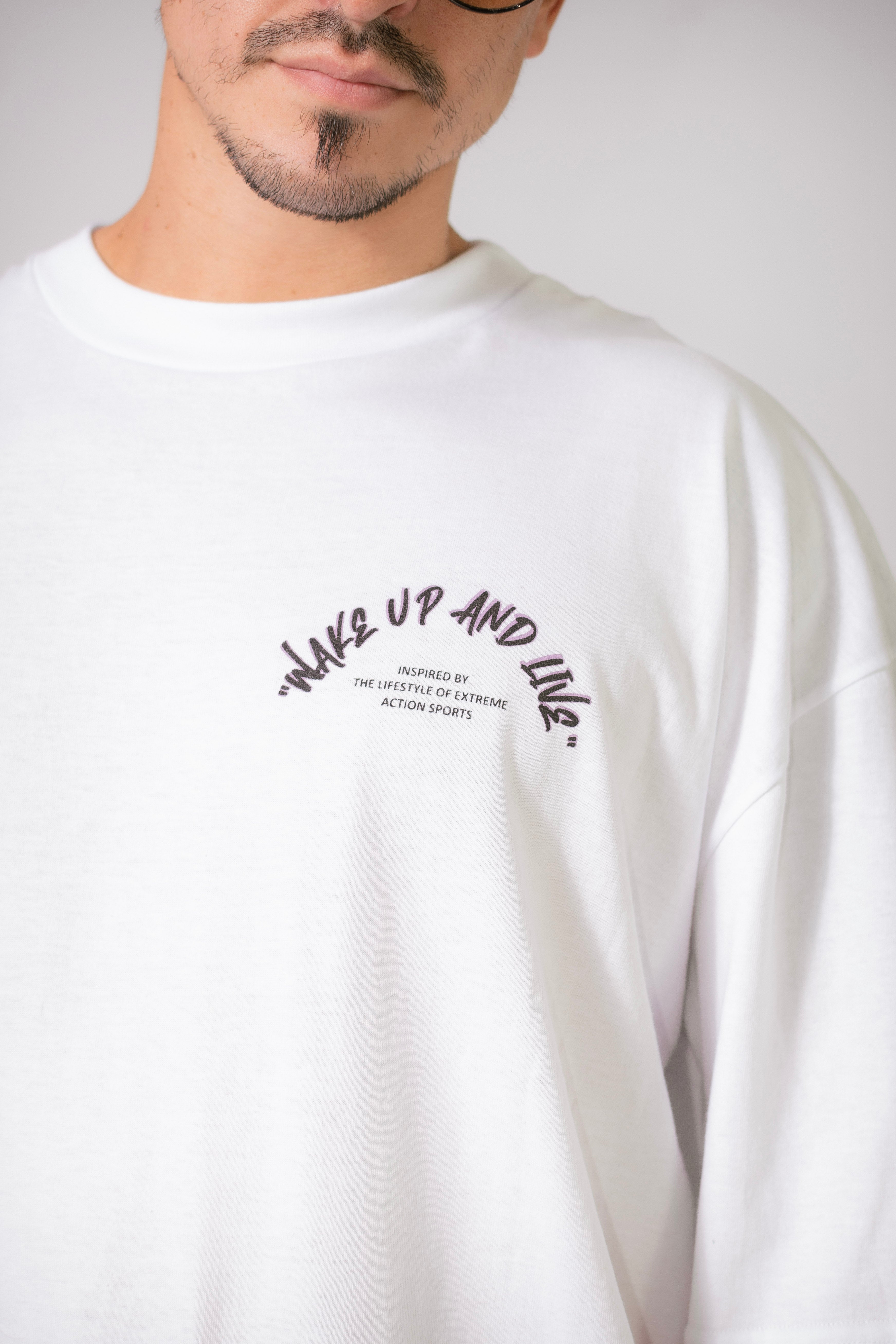 Original Oversize White T-Shirt for Men & Women - Soft Cotton Comfort Fit Casual Streetwear - Perfect for Everyday Wear, Gym, and Outings