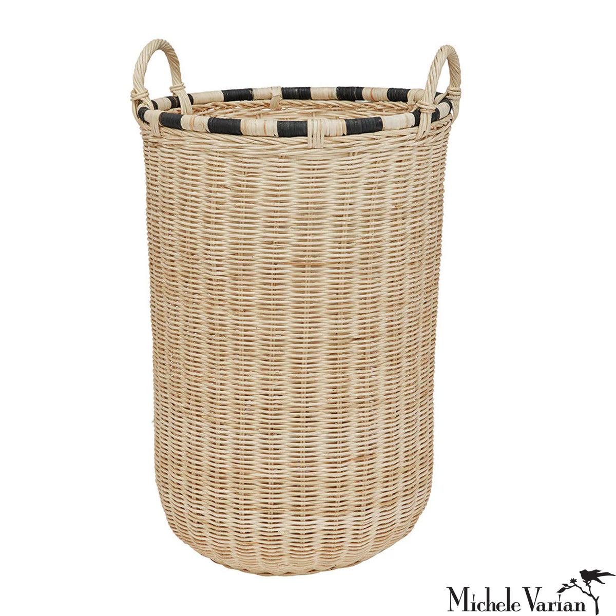 Boo Storage Basket High - Woven Cotton Storage Bin for Home Organization - Perfect for Nursery, Bathroom, Laundry & Closet Storage