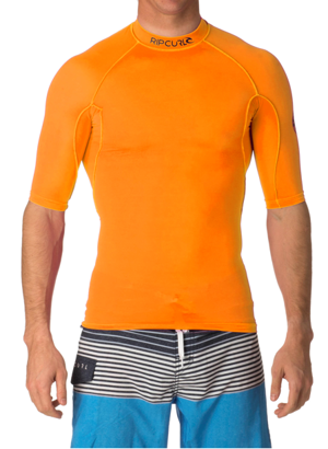 Rip Curl Short Sleeve Rash Vest for Men & Women - UV Protection Swim Shirt - Multiple Colors & Sizes - Perfect for Surfing, Swimming & Beach Activities