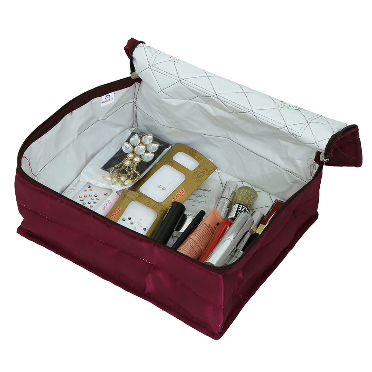 Multipurpose Organizer Bag for Travel & Home - Waterproof Toiletry Bag, Cosmetic Pouch, Underwear Storage, Shaving Kit for Men & Women (Purple) - Perfect for Camping, Gym & Business Trips