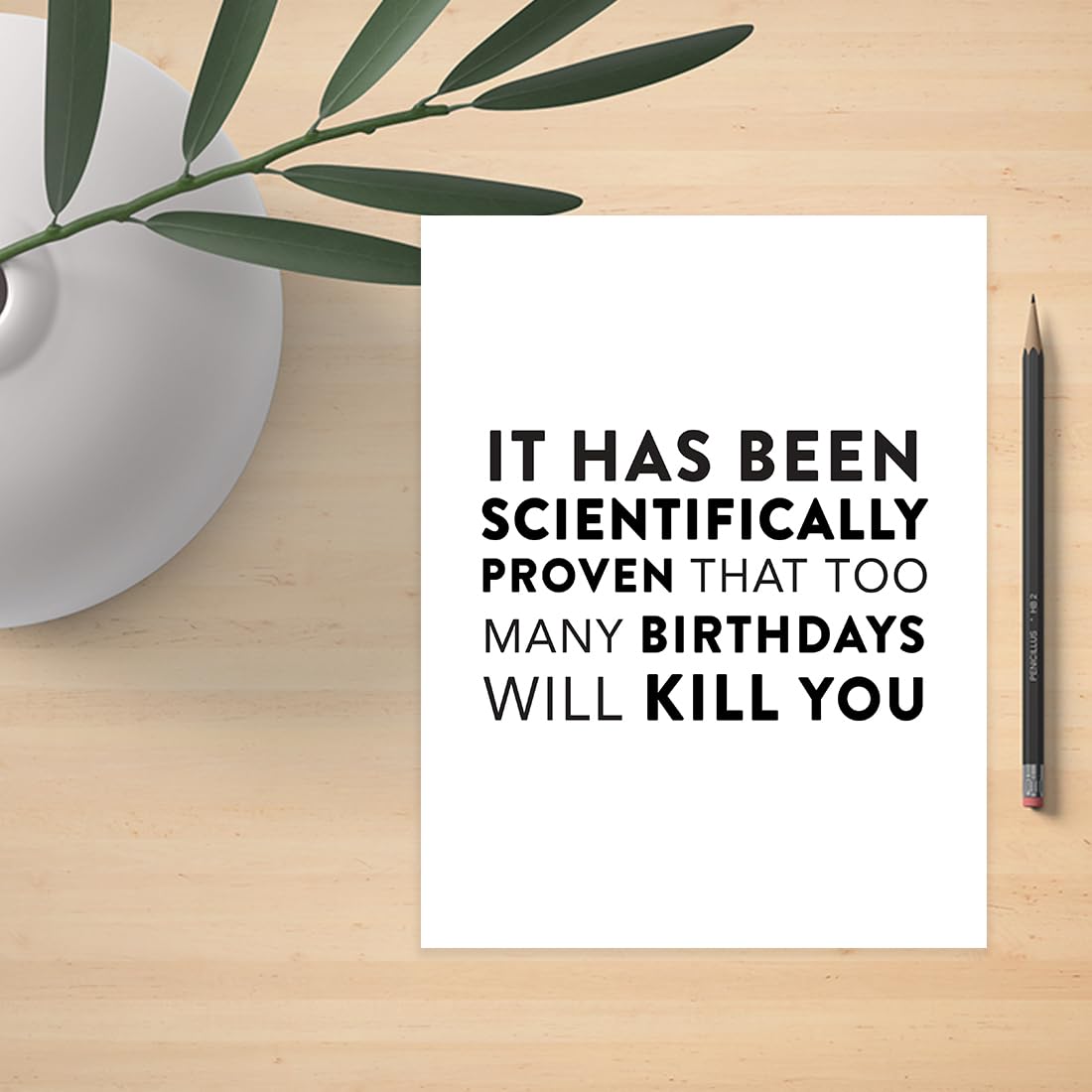 Funny Jumbo Birthday Card with Envelope - 8.5 x 11 Inch Greeting Card - Scientifically Proven to Make People Laugh - Perfect for Birthdays, Anniversaries & Special Occasions