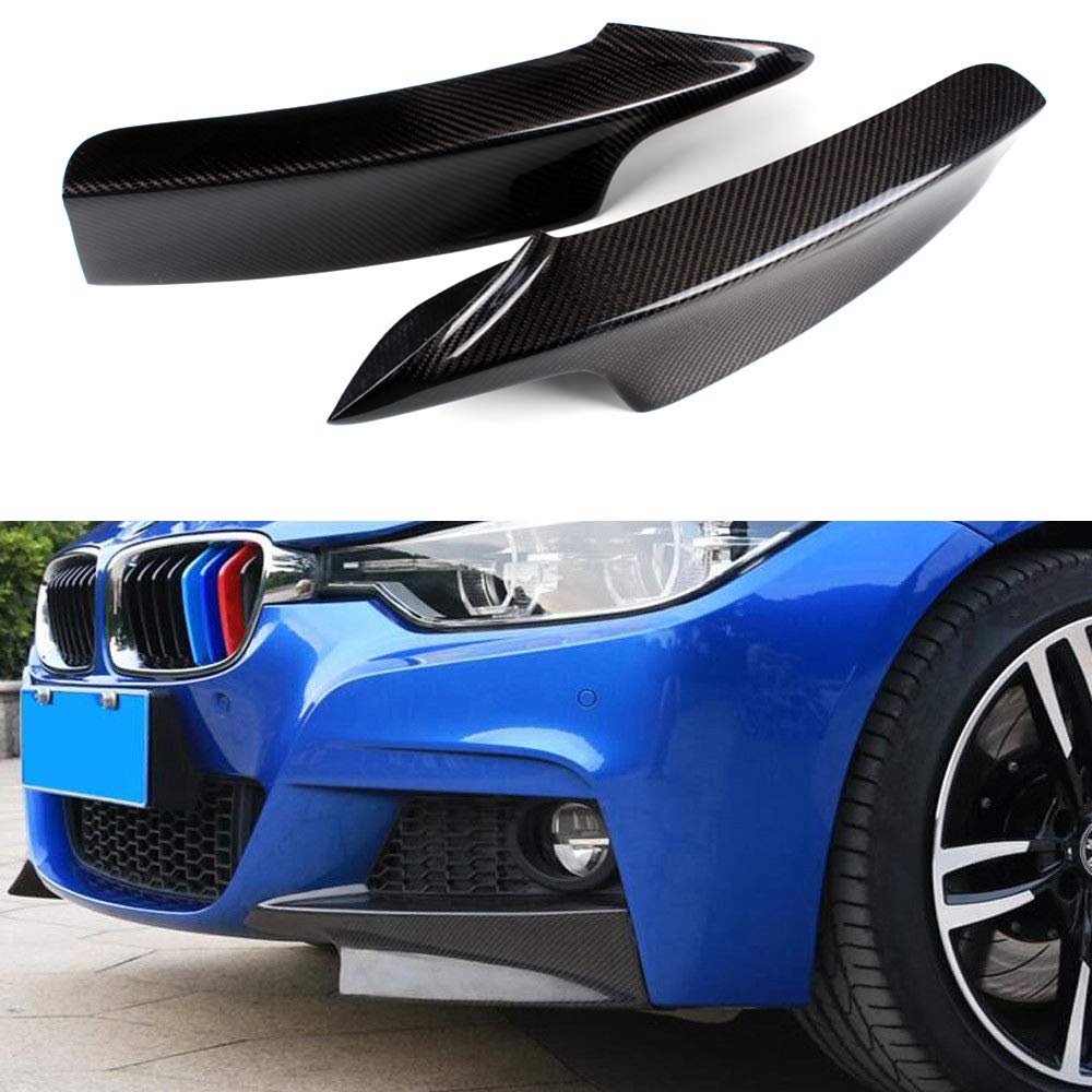 2013-2017 BMW F30 3 Series 335I 328D M-Tech Style Carbon Fiber Front Bumper Lip Spoiler - Aggressive Styling Upgrade for Street & Track Performance