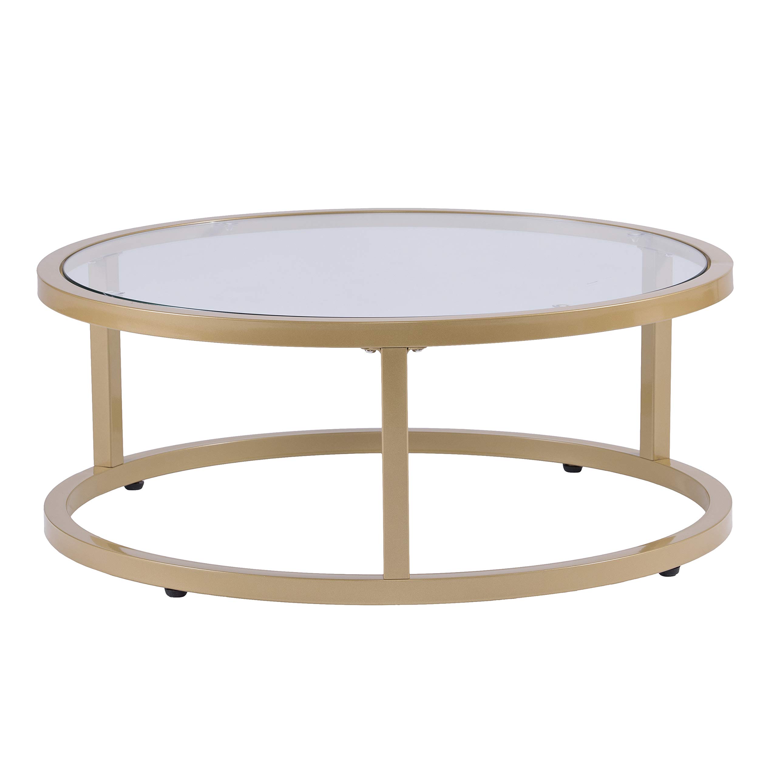 Glam Gold Nesting Coffee Table Set - Stylish Living Room Decor