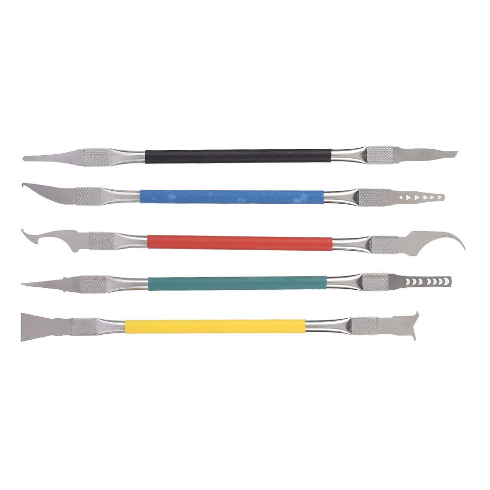 5PCS Non-Slip Disassembly Tool Kit for Motherboard Chip & Phone Repair - Professional CPU Glue Removal Tools for Electronics Maintenance & DIY Projects