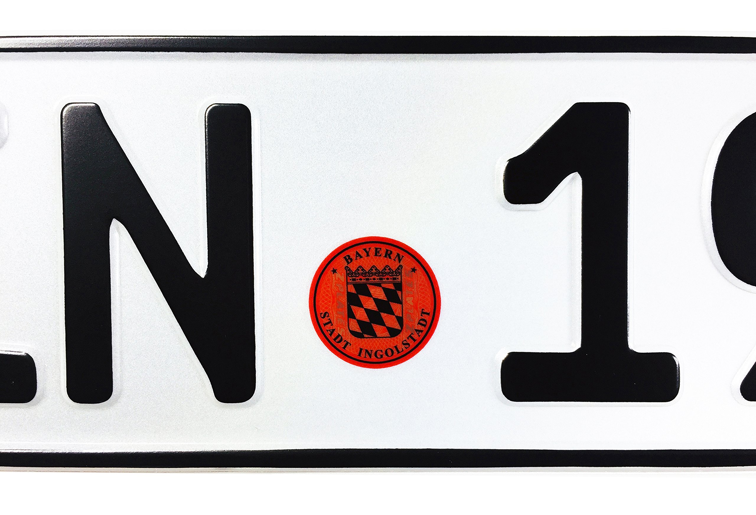 German License Plate Compatible with Audi - Red Ingolstadt Export Style for Car Enthusiasts & Collectors (Perfect for Car Shows, Garage Decor, Gifts)