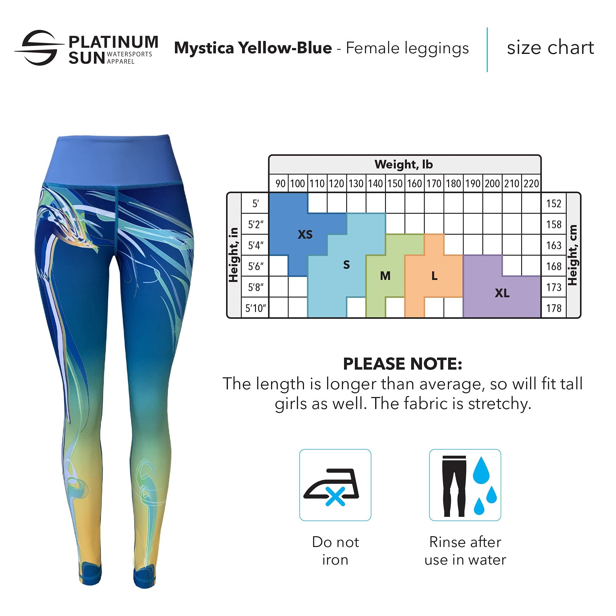 Women's High-Waisted Swim Workout Leggings - UPF 50+ Quick-Dry Wetsuit Pants for Surfing, Yoga & Beach Activities
