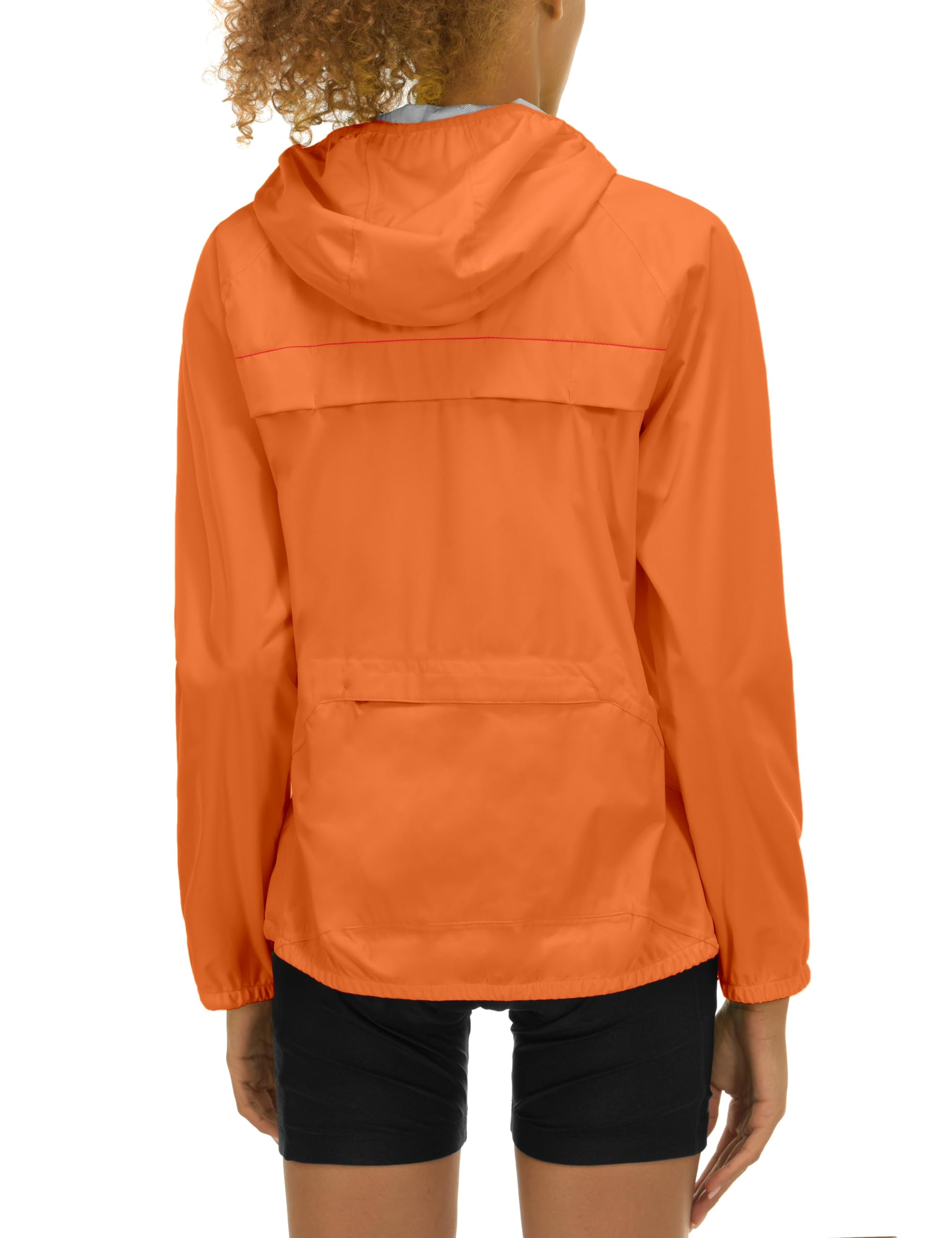 Little Donkey Andy Women's Lightweight Waterproof Cycling Jacket with Hood - Windproof, Stretchable & Packable Raincoat for Outdoor Biking, Hiking & Commuting