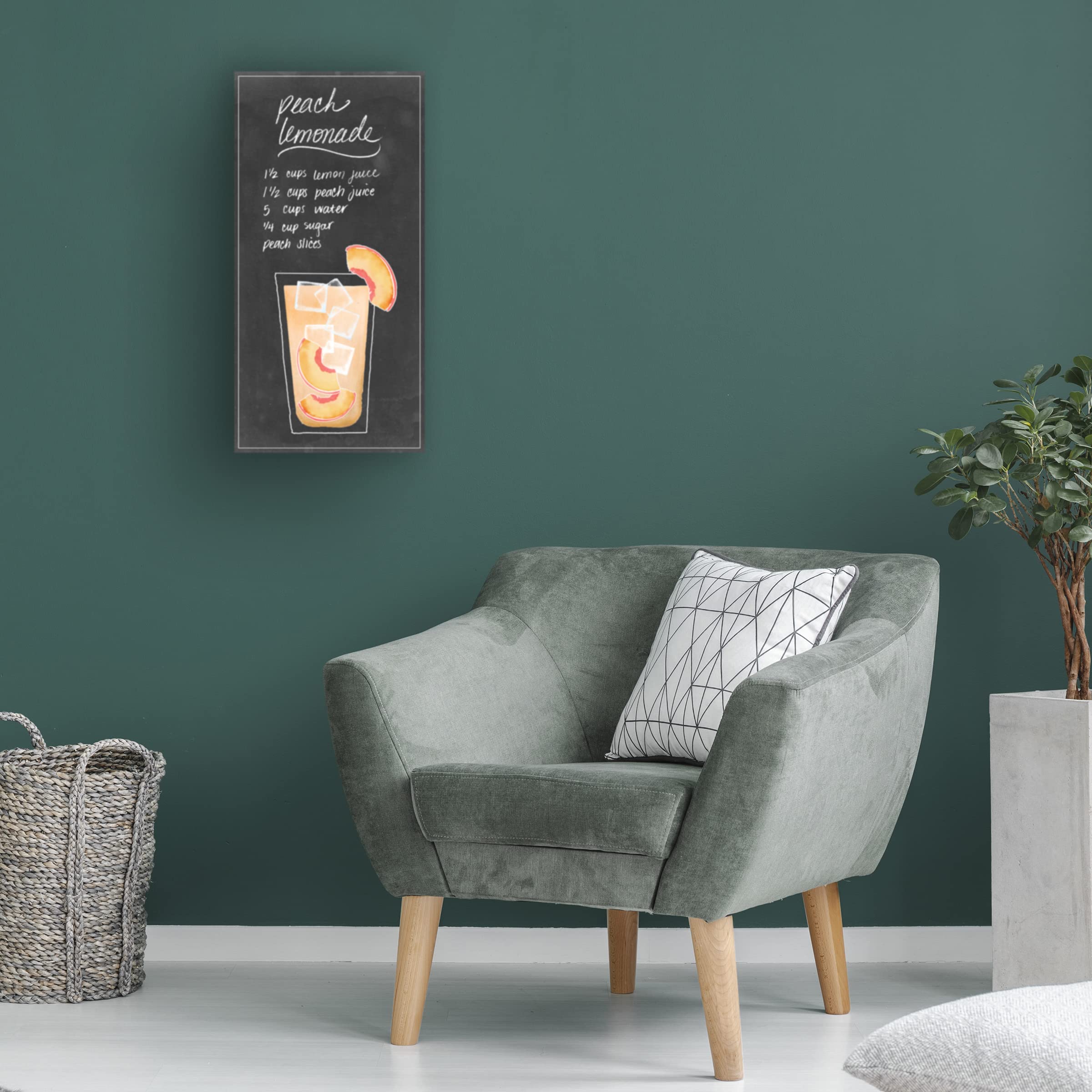 Grace Popp 'Summer Drinks VI' Canvas Wall Art - Modern Home Decor for Living Room, Bedroom & Office - Ready to Hang Framed Print