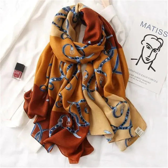 Luxury St. Tropez Scarves for Women - Premium Silk & Cashmere Shawls - Elegant Fashion Accessories for Parties, Weddings & Travel