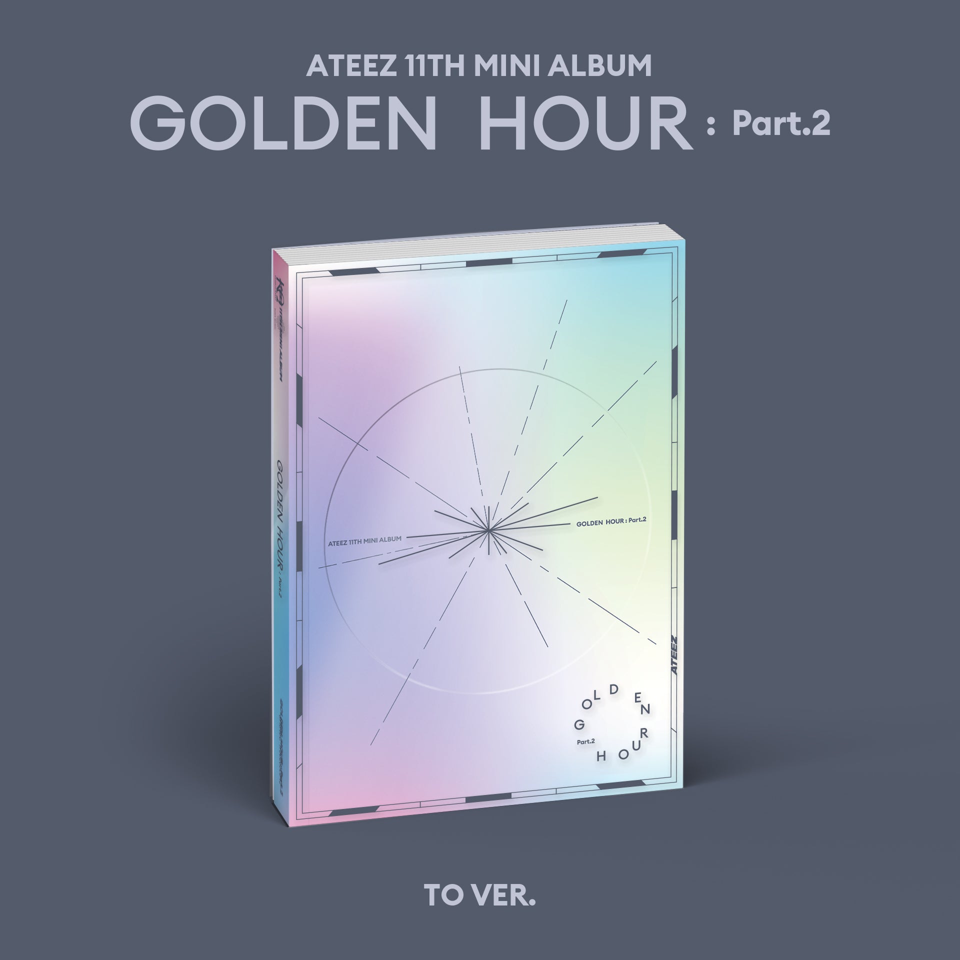 ATEEZ 11th Mini Album 'GOLDEN HOUR : PART.2' - Kpop Music CD with Photobook & Poster - Perfect for Kpop Fans, Collectors and Gift Giving