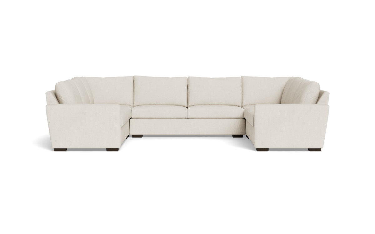 Modern Mesa 154 Condo U-Shaped Sectional Sofa - Comfortable L-Shaped Couch for Living Room, Family Room & Small Spaces