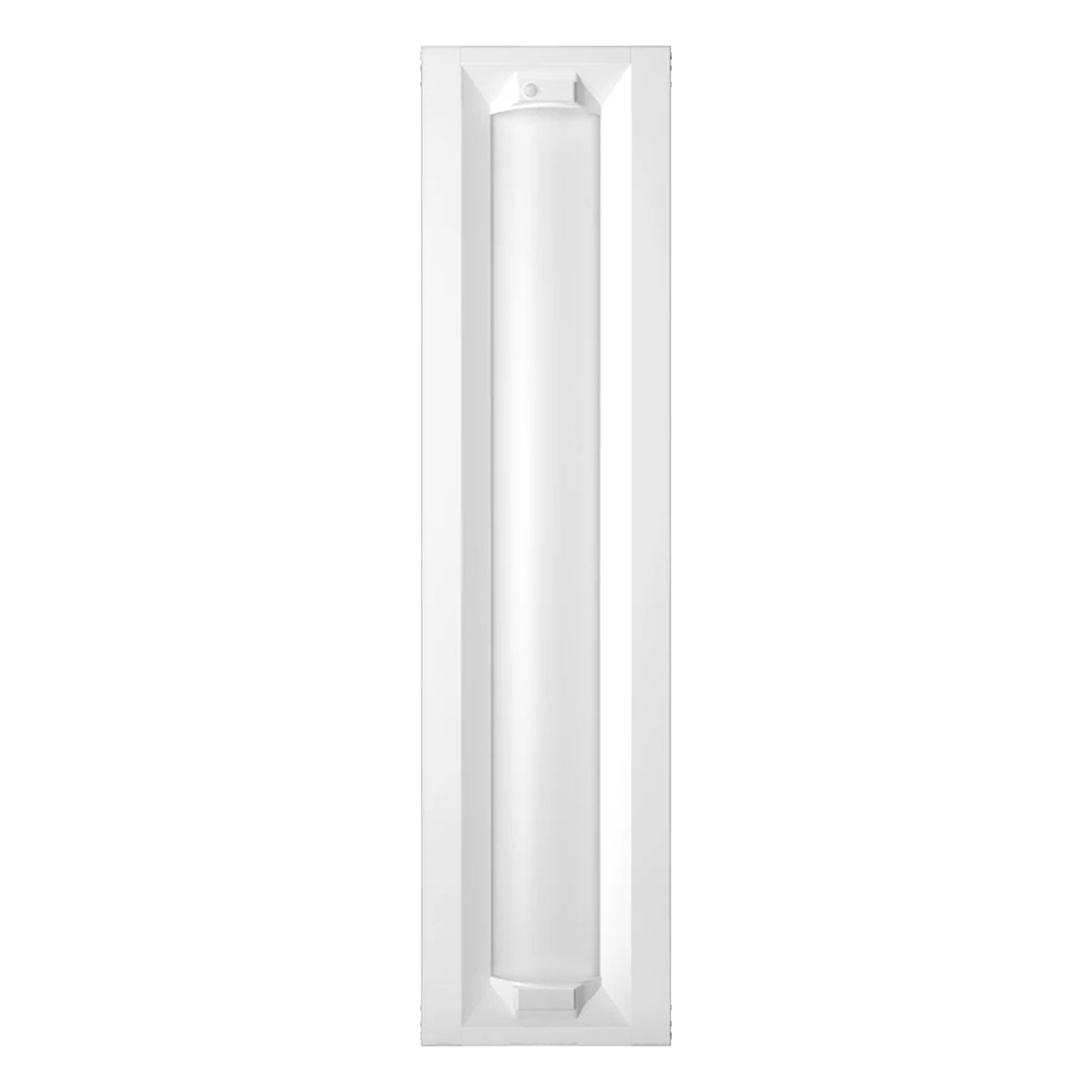 1x4 LED Troffer Light Fixture - 4100 Lumens, 30W, 3500K/4000K/5000K CCT, Battery Backup - Perfect for Office, Warehouse & Commercial Lighting