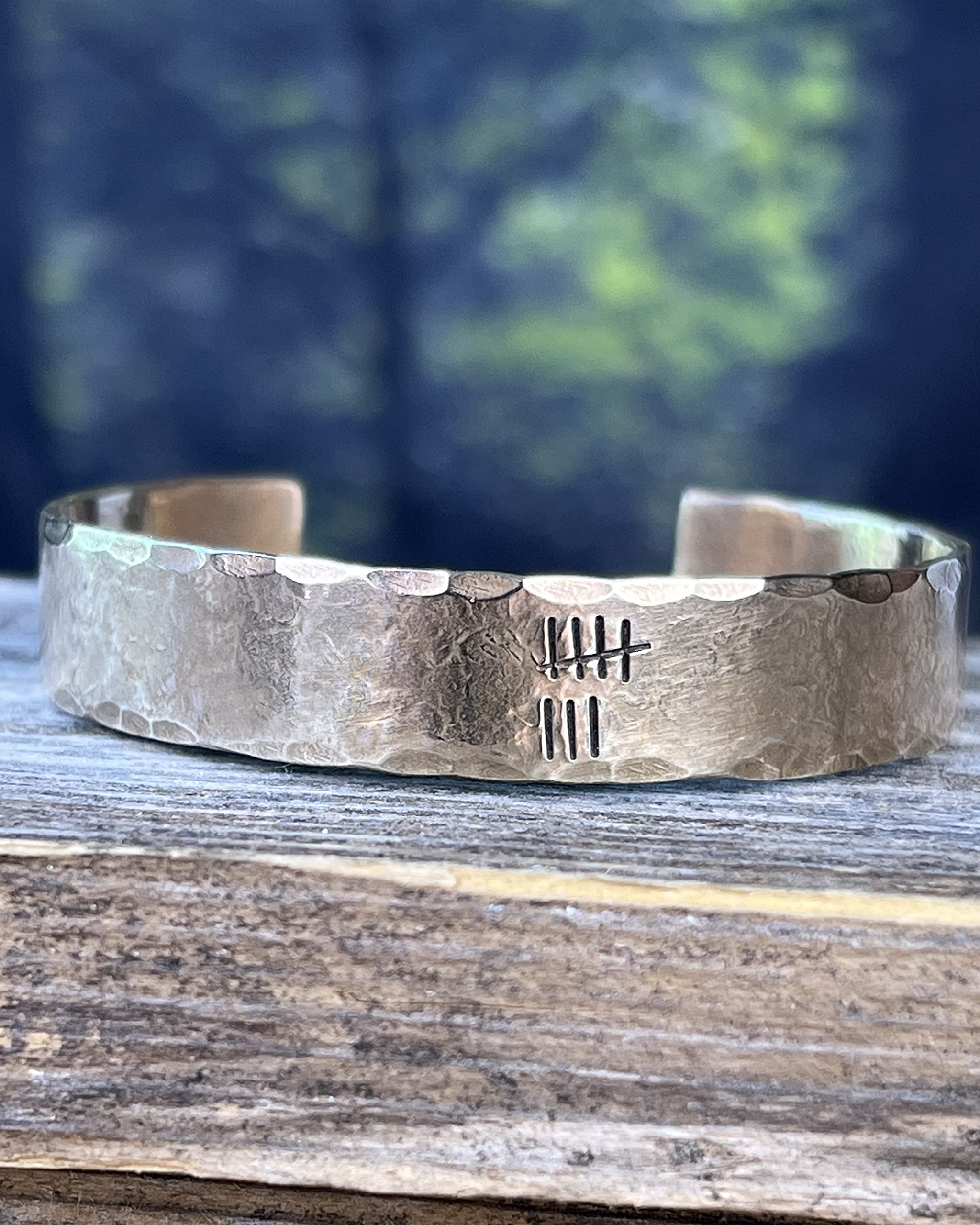 8th Anniversary Bronze Cuff Bracelet - Handmade Personalized Wedding Gift for Him & Her | Traditional 8 Year Anniversary Jewelry for Couples - Perfect for Romantic Occasions & Special Celebrations