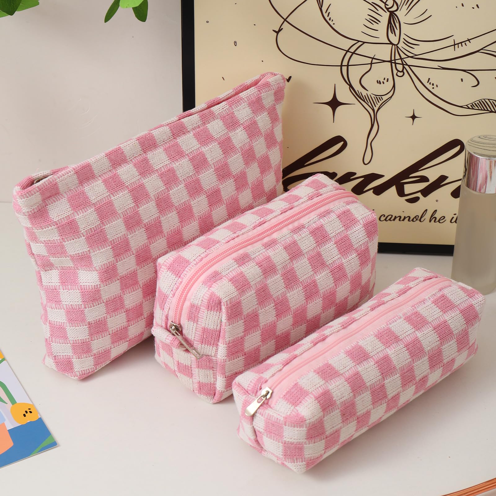 LYDZTION Large Makeup Bag for Women - Waterproof Cosmetic Organizer with Travel Toiletry Bag & Brush Pouch - Perfect for Travel, Gym, and Daily Beauty Storage