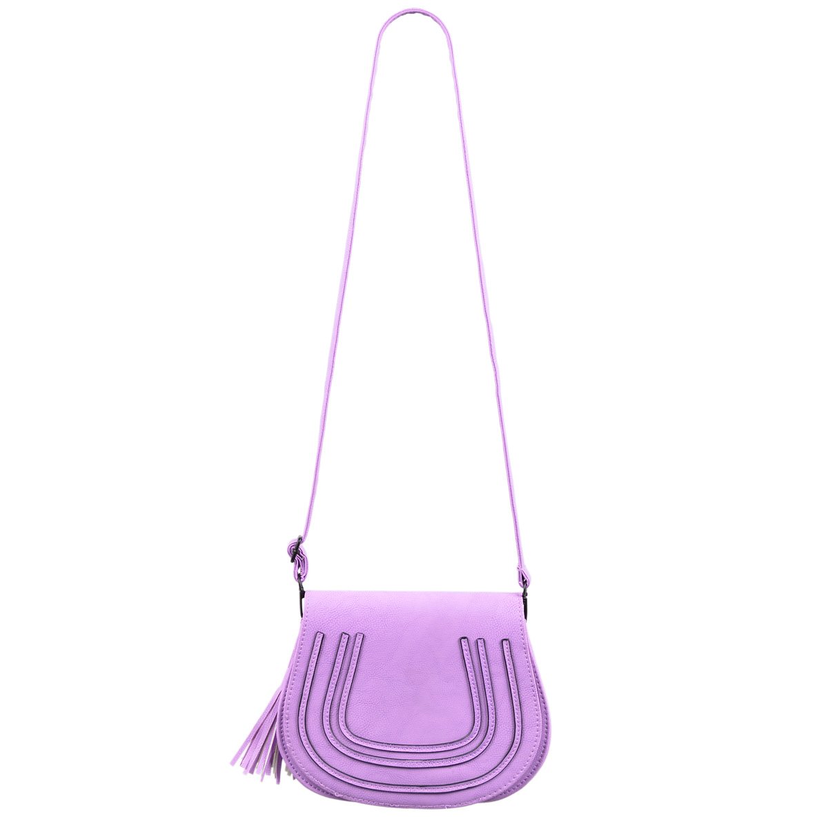 Premium Textured PU Leather Flap Saddle Crossbody Shoulder Bag for Women - Stylish & Durable Handbag for Work, Travel & Everyday Use