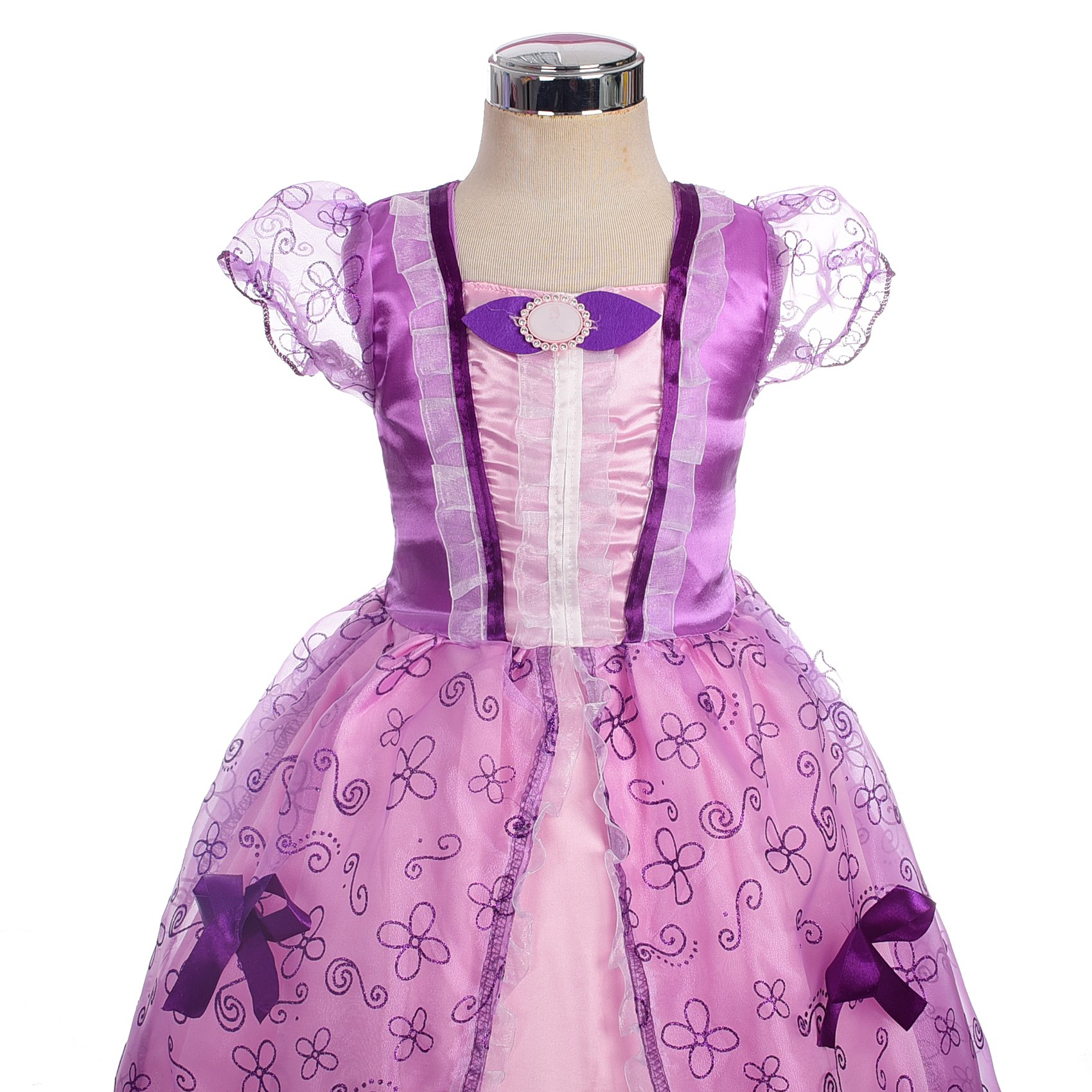 Purple Princess Costume for Toddler Girls - Elegant Daisy Dress for Halloween, Birthday Party & Dress Up Play | Perfect for Photo Shoots & Special Occasions
