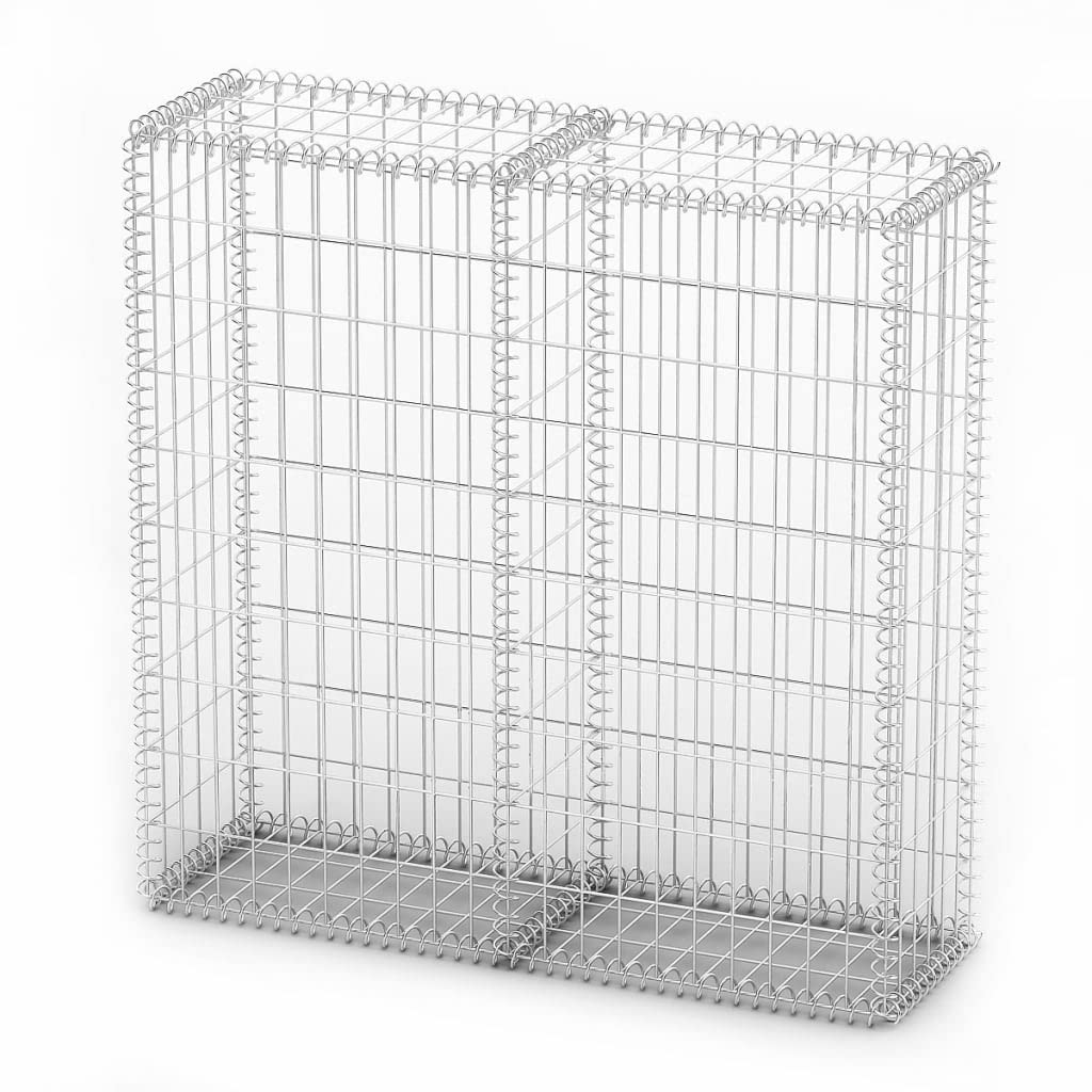 Galvanized Steel Gabion Basket with Lids - 39.4