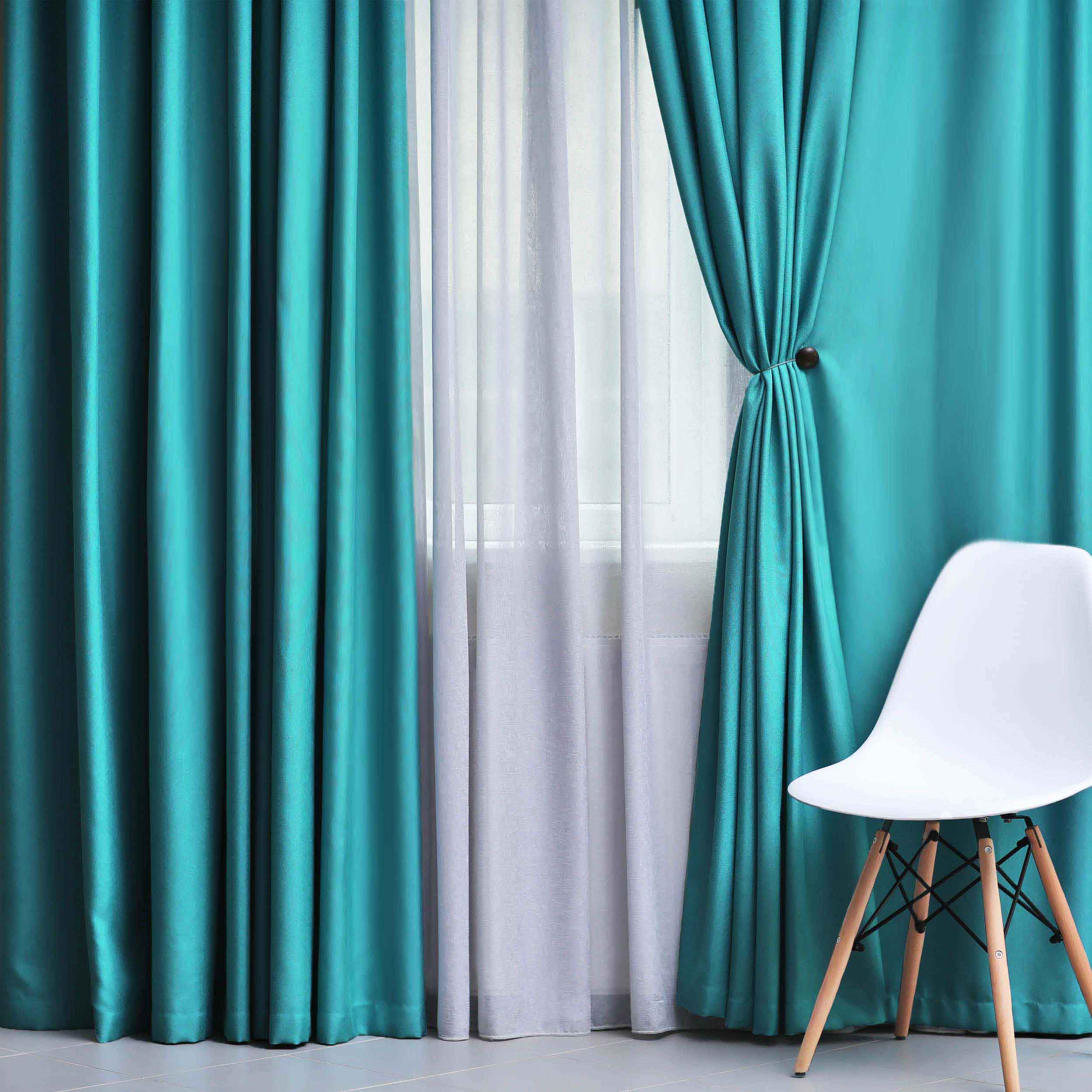 Solid Classic Modern Grommet Blackout Curtain Set - Thermal Insulated Window Drapes for Living Room & Bedroom - Noise Reducing & Light Blocking for Better Sleep