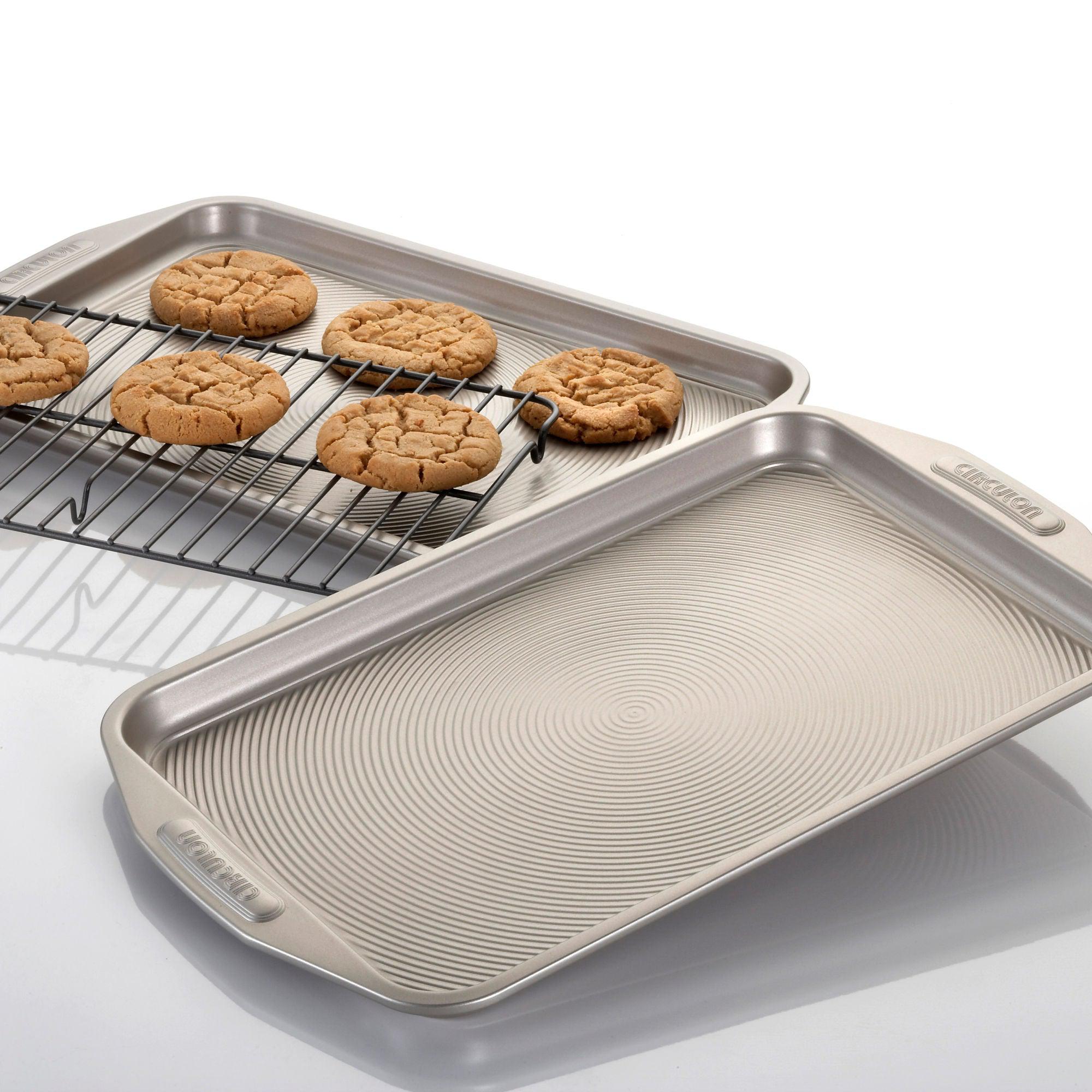 Total Bakeware Nonstick Baking Set - 12-Piece Oven Safe Cookware for Cakes, Cookies & Bread | Perfect for Home Baking, Holiday Treats & Party Desserts