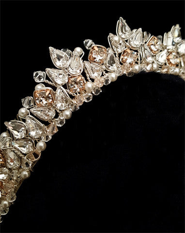 Elegant Crystal Wedding Crown - Bella Crown by Kezani | Perfect for Brides, Bridesmaids & Special Occasions | Buy or Rent Online