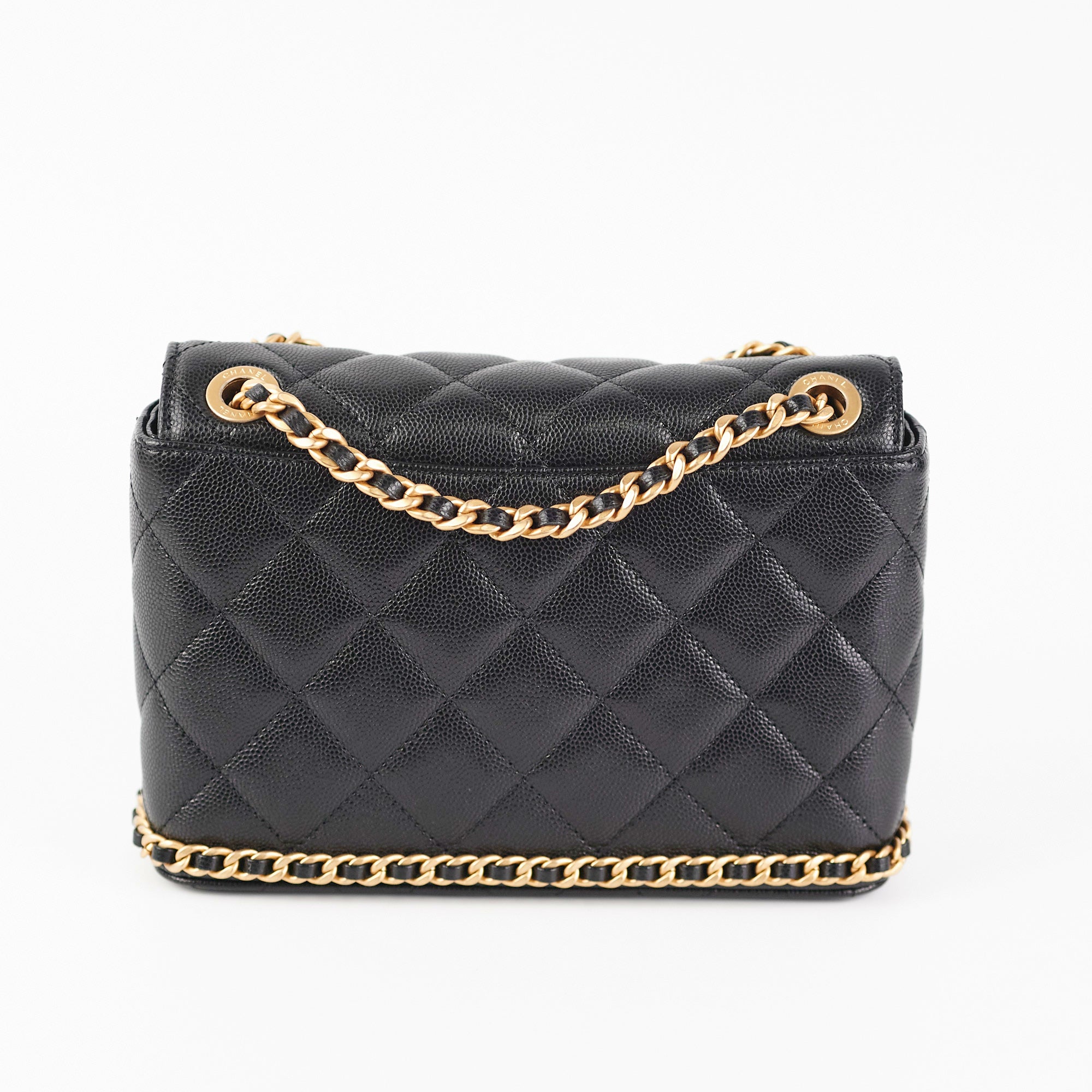 Chanel Classic Flap Bag Black Caviar Leather Shoulder Bag for Women - Perfect for Evening Parties, Date Nights & Luxury Fashion Accessories