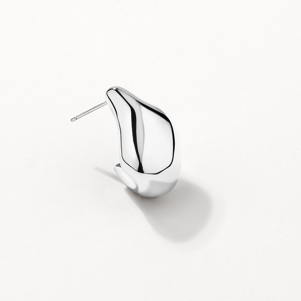 Organic Silver Drop Earrings for Women | Hypoallergenic & Lightweight | Perfect for Weddings, Parties & Everyday Wear