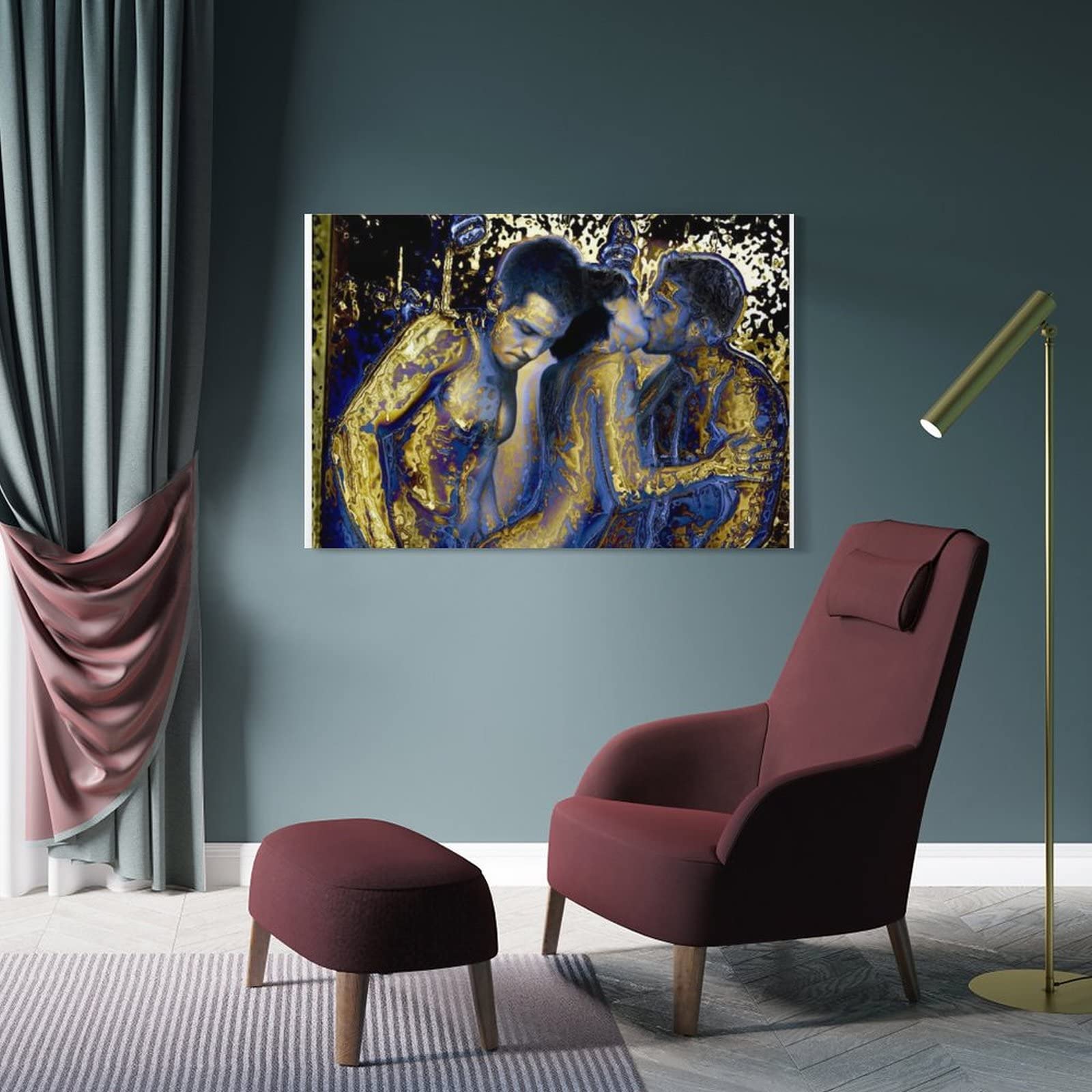 Abstract Style Sexy Adult Art Print Canvas Poster - Modern Wall Decor for Home, Dorm, Office & Bathroom - Perfect Gift for Birthday, Party & Housewarming - Great for Living Room, Bedroom & Lounge Decorations