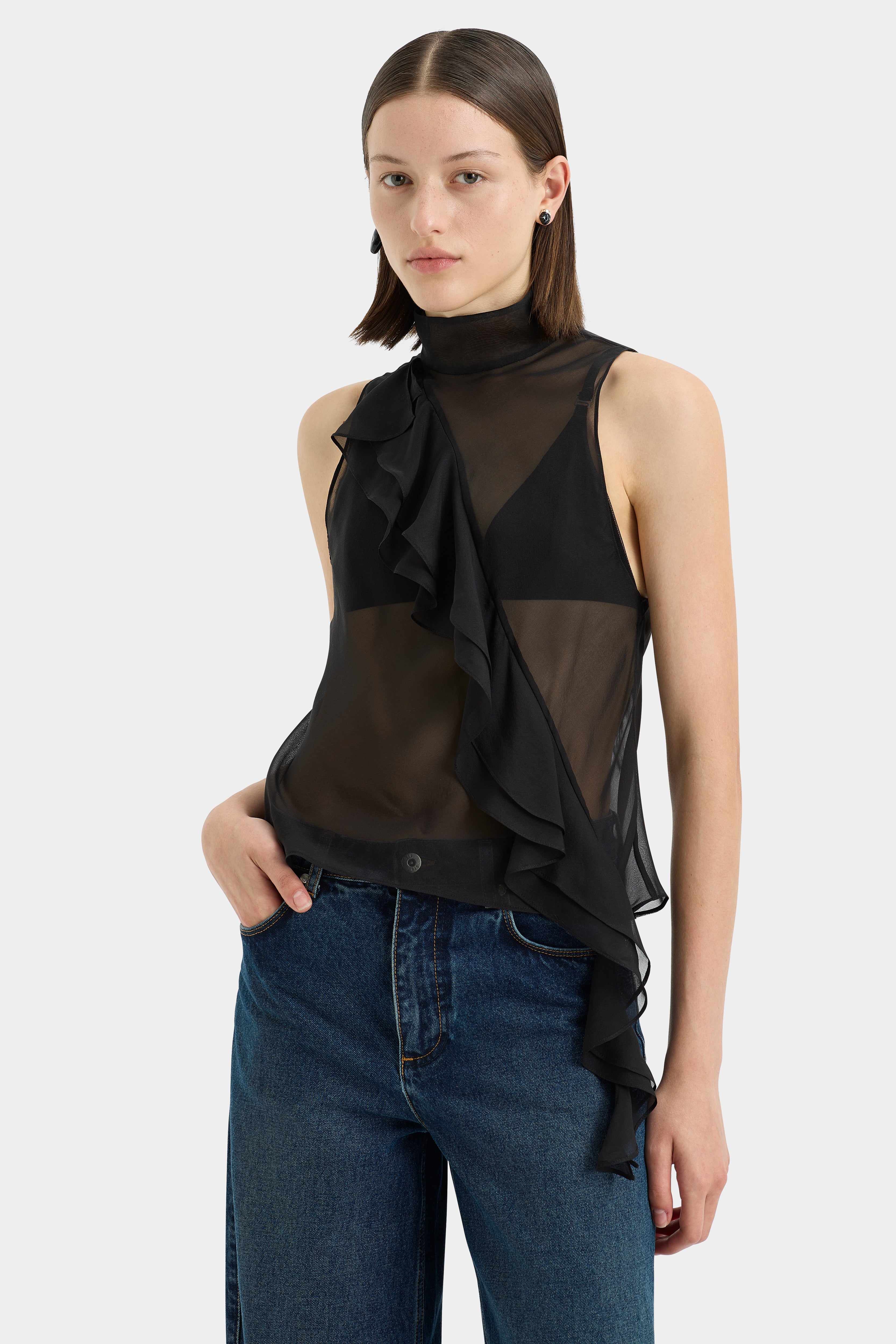 Sage Cascade Top - Women's Flowy Boho Blouse for Casual & Summer Wear | Perfect for Beach, Vacation & Everyday Outfits