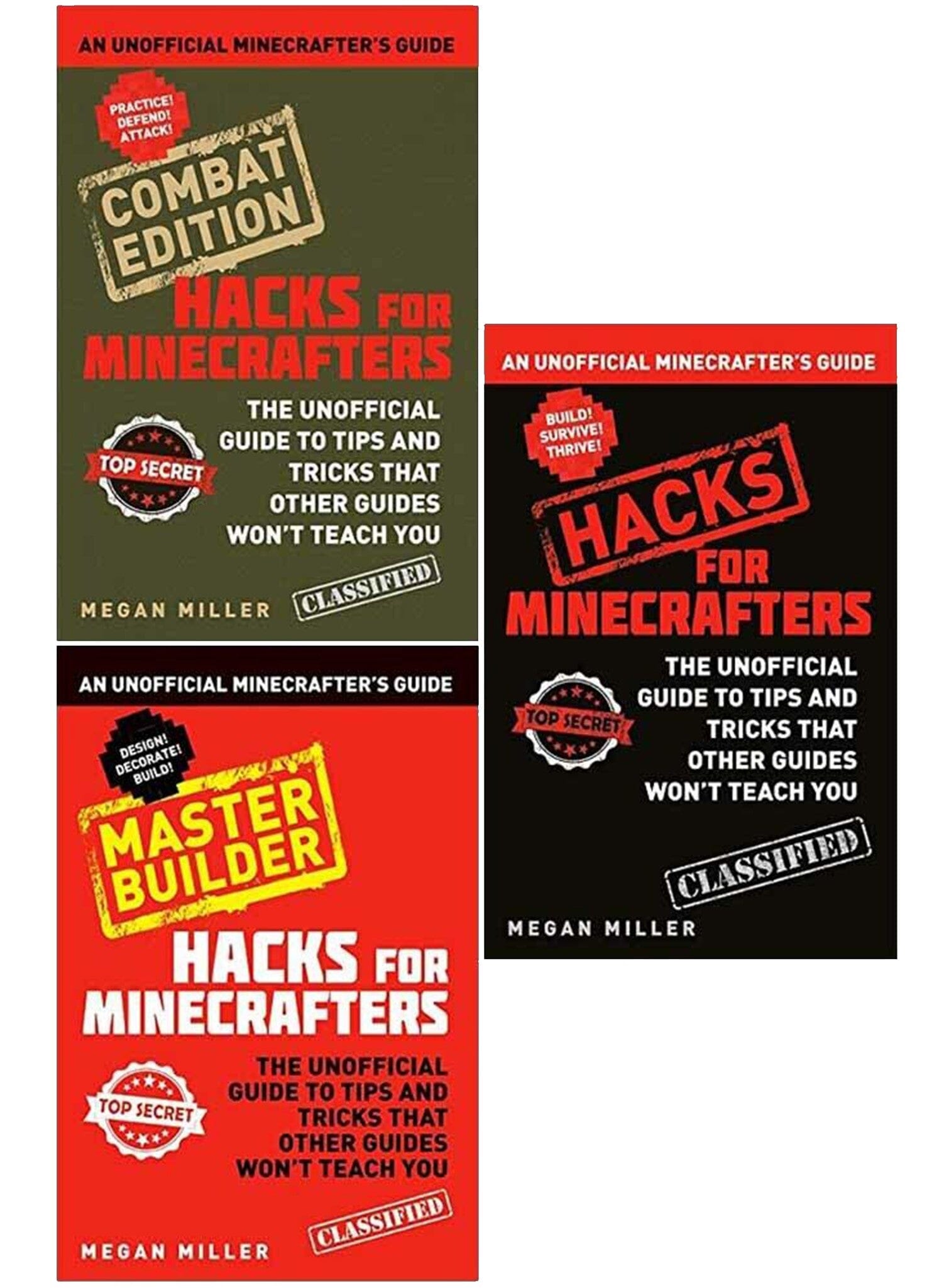 Unofficial Minicrafter's Guide: Hacks For Minecrafters 3 Books Collection Set by Megan Miller - Non Fiction Paperback - Perfect for Minecraft Enthusiasts & Game Strategy Lovers