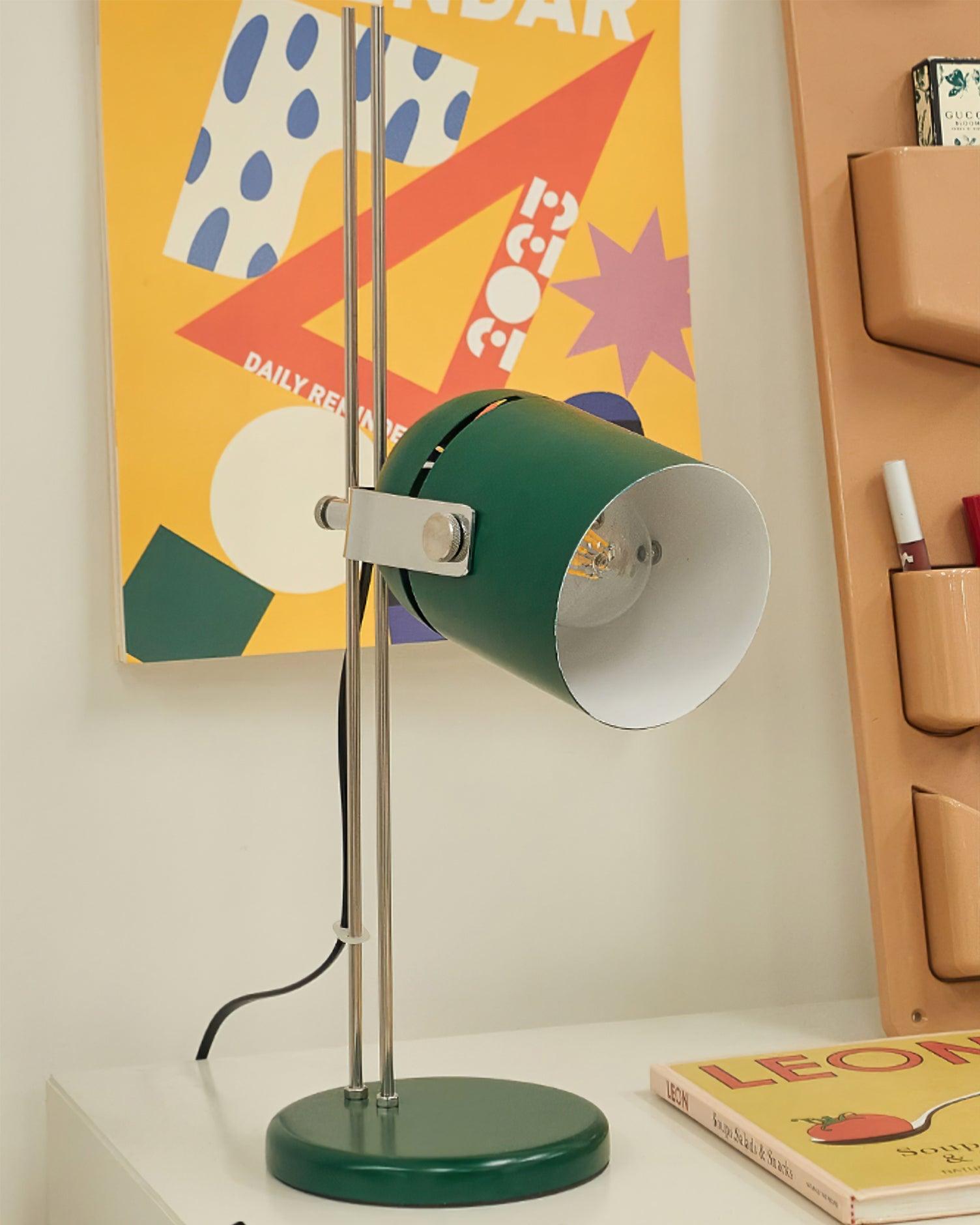 Adjustable Liftable Desk Lamp with Flexible Gooseneck - Perfect for Reading, Studying, and Office Work
