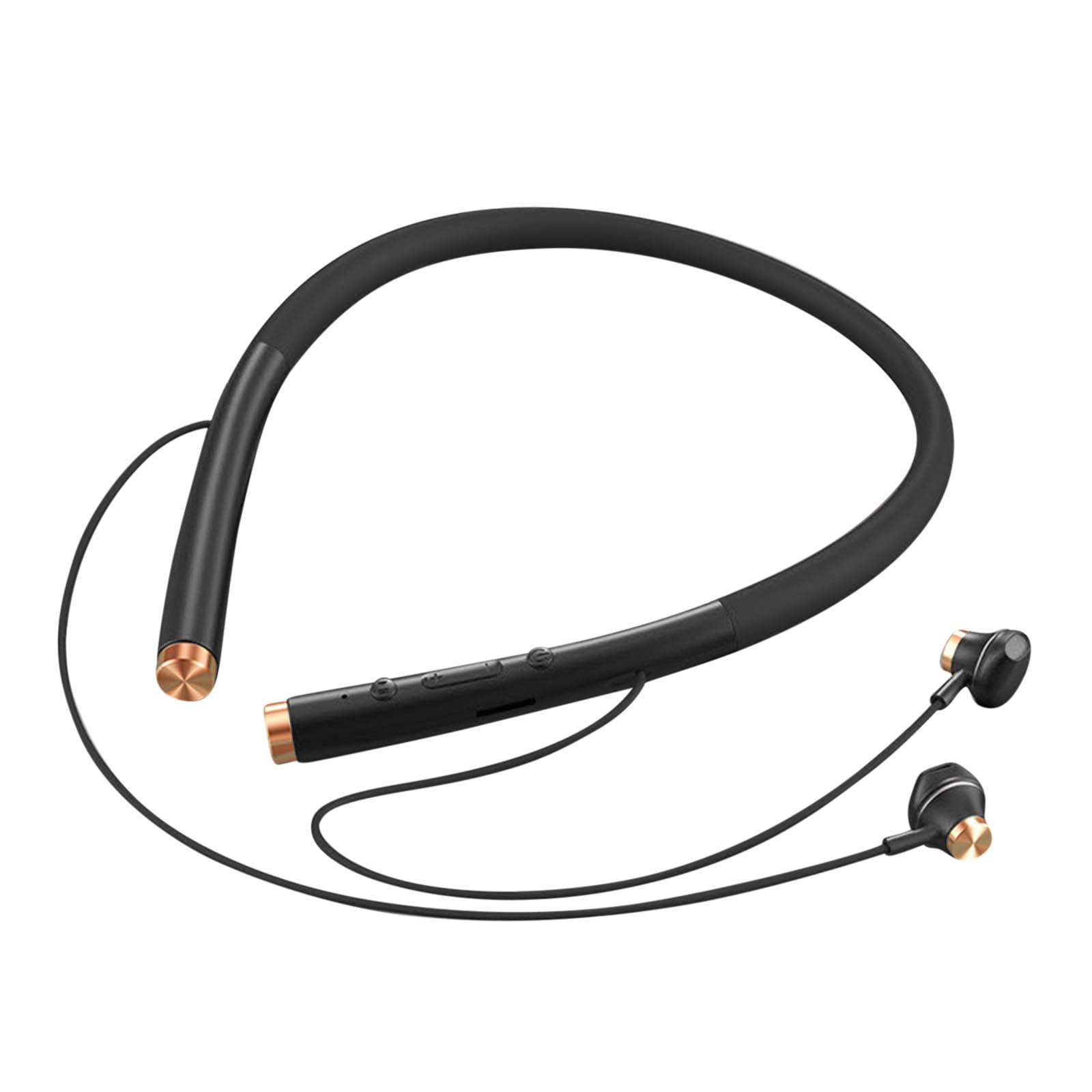Wireless Bluetooth Sports Headphones - IPX7 Waterproof Stereo Earbuds with Powerful Bass, Neckband Design for Running, Gym Workouts & Outdoor Activities (Black) - Perfect for Jogging, Cycling & Fitness Training