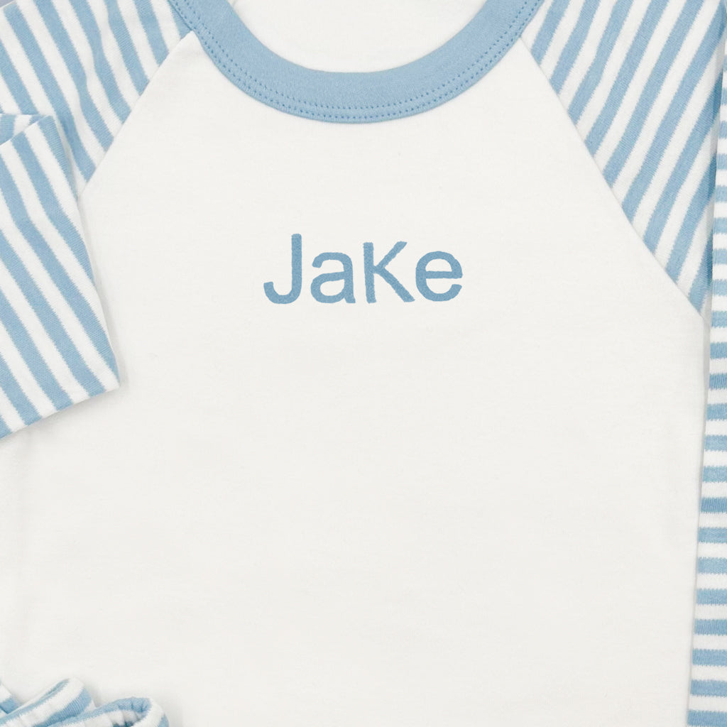 Personalized Blue Esme Elephant Plush Toy with Custom Pyjamas - Perfect for Baby Showers, Birthday Gifts & Nursery Decor