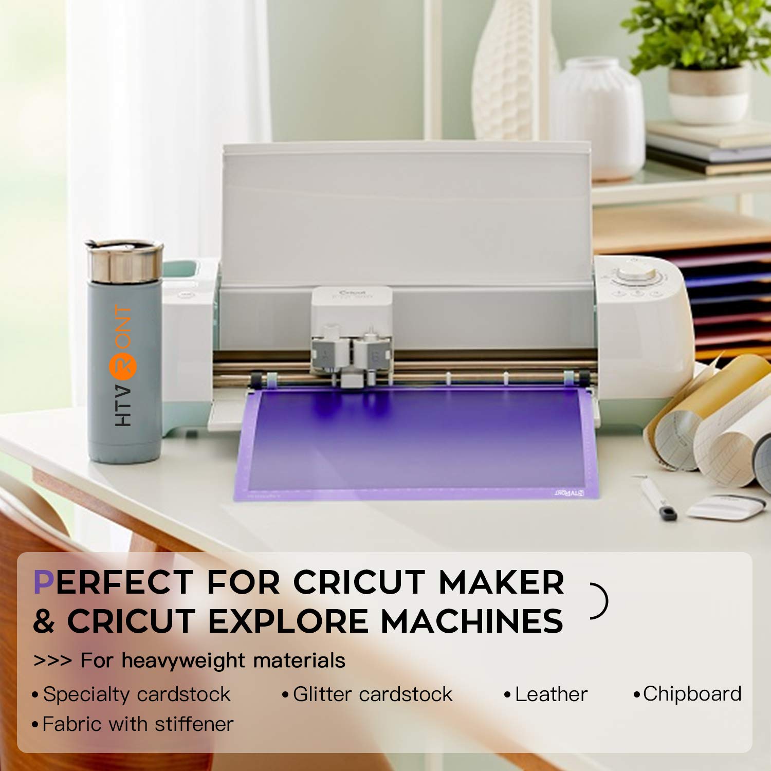 HTVRONT 12x12 Strong Grip Cutting Mat 3 Pack - Replacement Sticky Mats for Cricut Maker 3, Maker, Explore 3, Air 2, Air & One - High Adhesive Quilting Craft Mats for Vinyl, Paper & Fabric Cutting - Perfect for DIY Projects, Scrapbooking & Home Decor