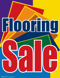 Vinyl Window Sign for Flooring Sale - Waterproof & Durable Store Promotion Decal - Perfect for Retail Stores, Showrooms & Business Advertising