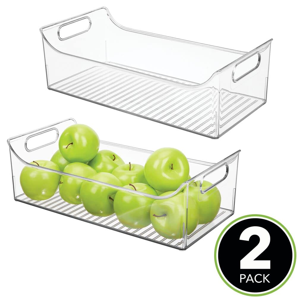 mDesign Slim Plastic Kitchen Pantry Cabinet Organizer - 16