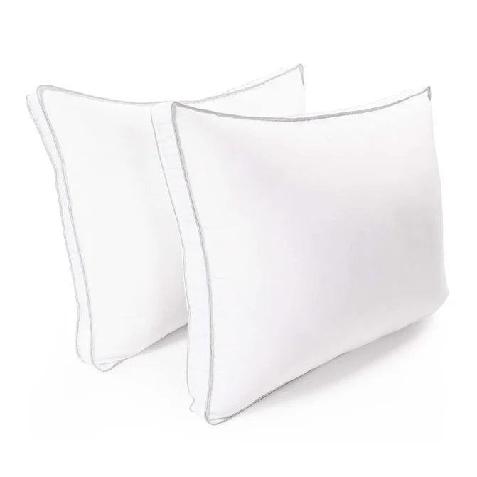 Premium Medium Density Down Alternative Gusset Pillows - Hypoallergenic & Supportive (Set of 2 or 4) | Perfect for Side Sleepers, Back Pain Relief & Luxury Bedding Upgrade