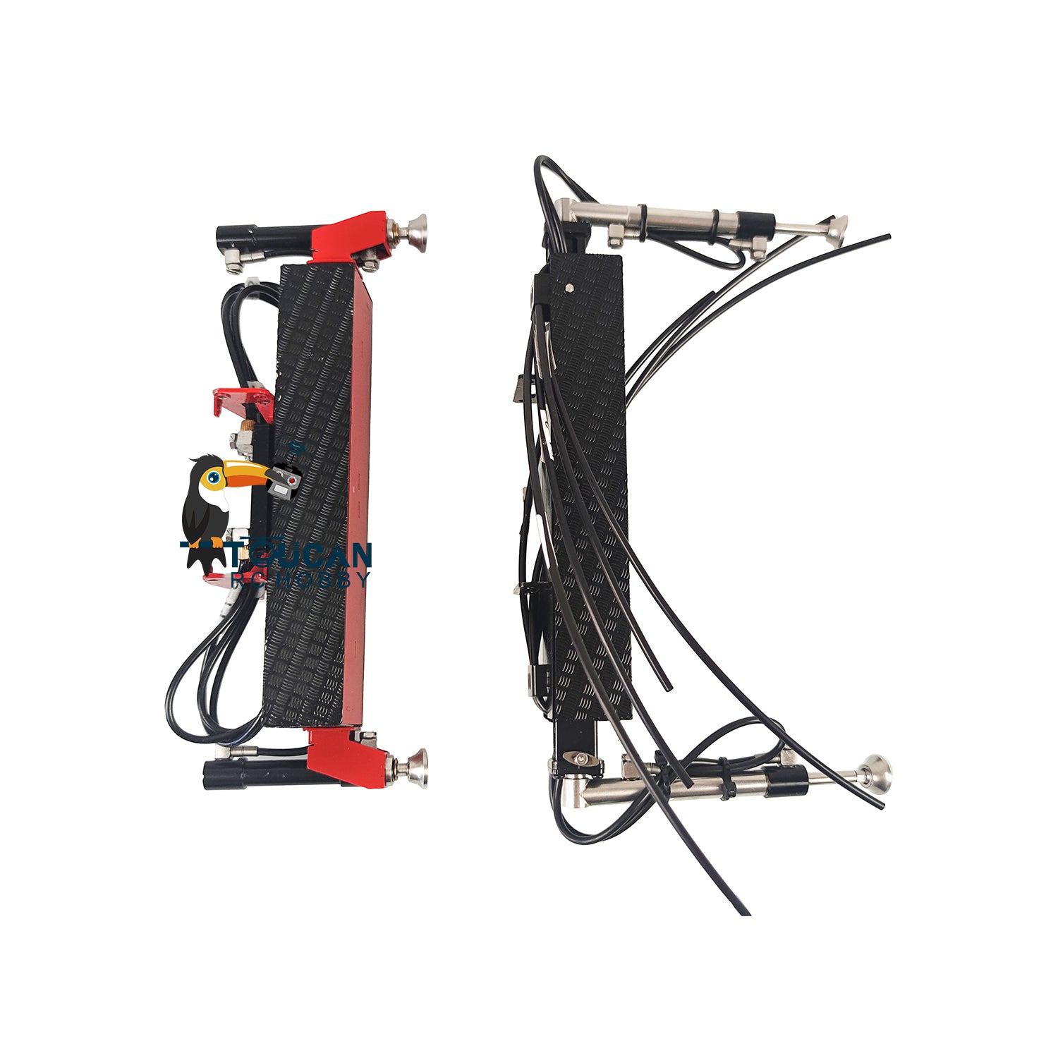 1/14 Scale LESU Radio Control Hydraulic Truck Crane A0014 - Assembled RC Construction Vehicle with Lights, Control Valve & Oil Pump - Compatible with TAMIYA Dump Truck - Perfect for Construction Site Play & Model Collection