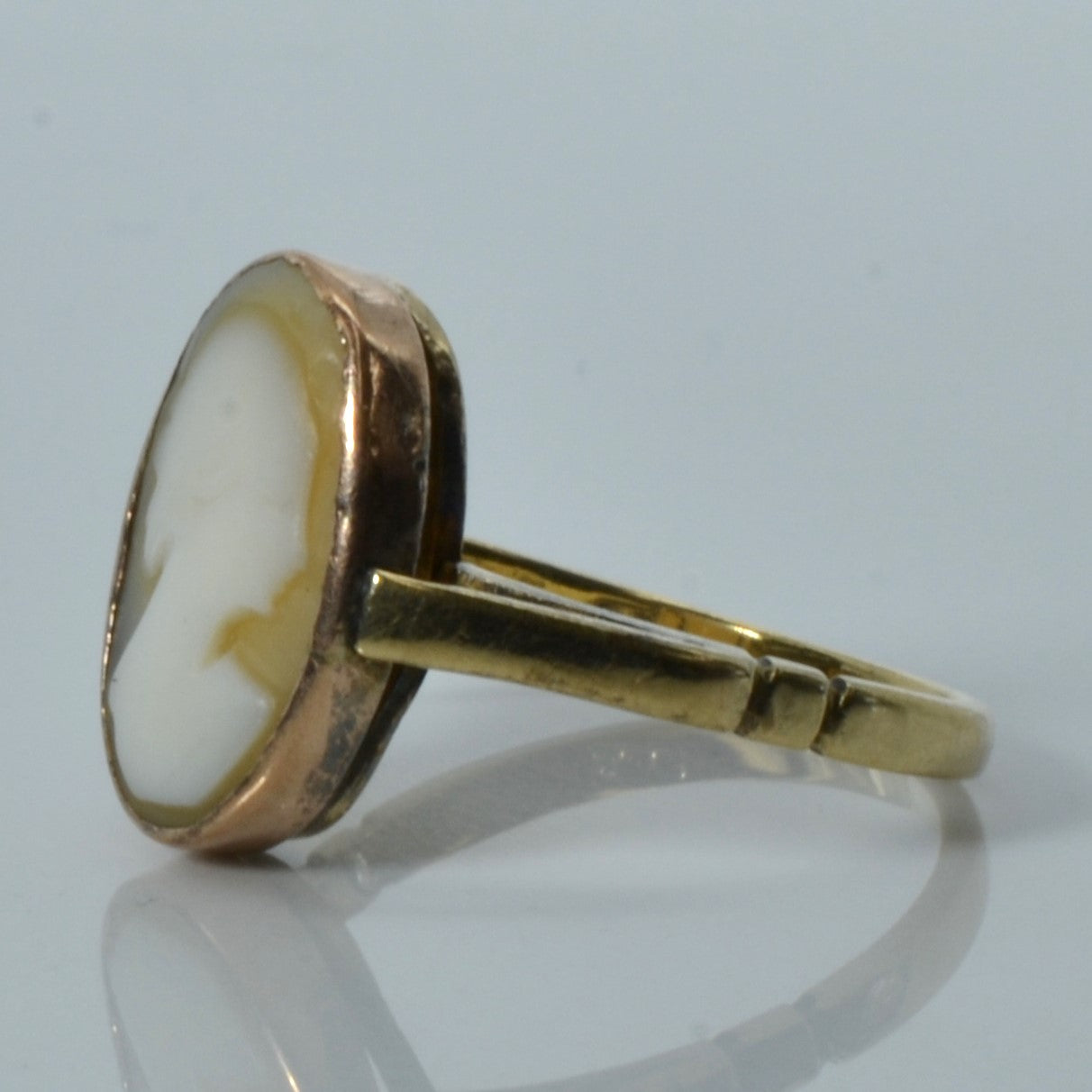 Vintage Cameo 9k Gold Ring - Size 7 | Antique Jewelry for Women | Perfect Gift for Anniversary, Birthday & Special Occasions
