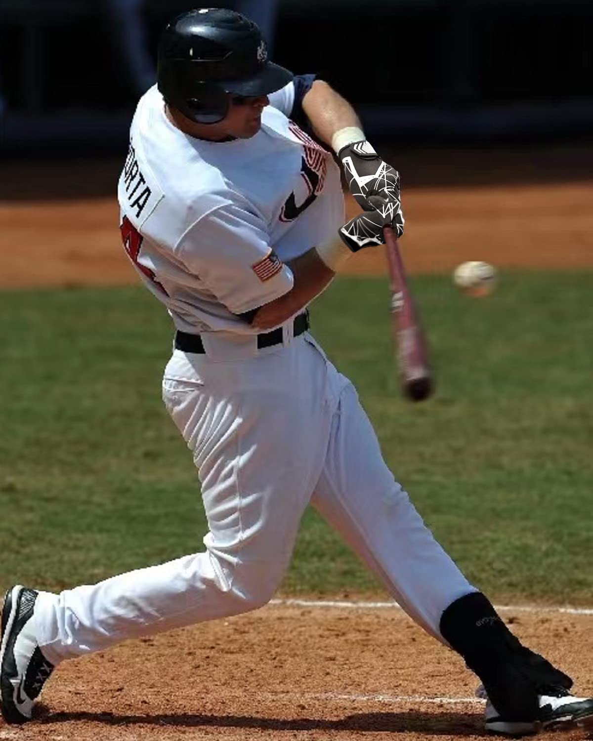 Premium SBR Baseball Batting Gloves for Men & Youth - Comfortable Softball Training Gloves for Hitting Practice | Ideal for Baseball Games, Batting Cages & Field Training