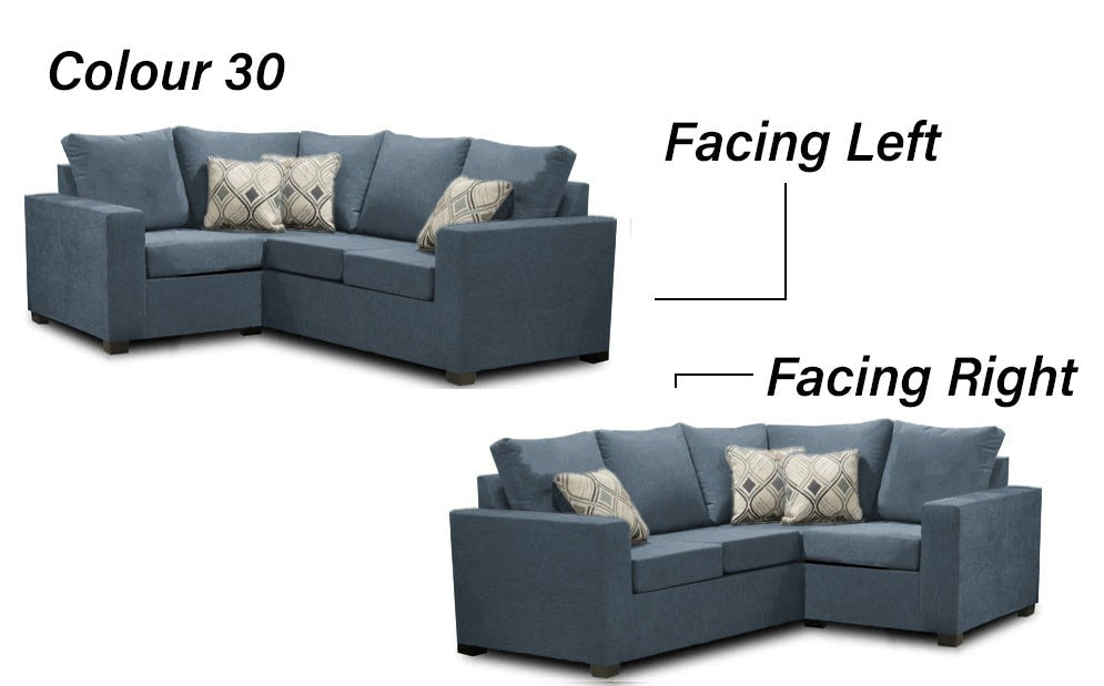 Premium Canadian Made 2x1 Sectional Sofa - LHF/RHF Configurable with 17 Color Options | Modern Living Room Furniture for Small Spaces & Apartments