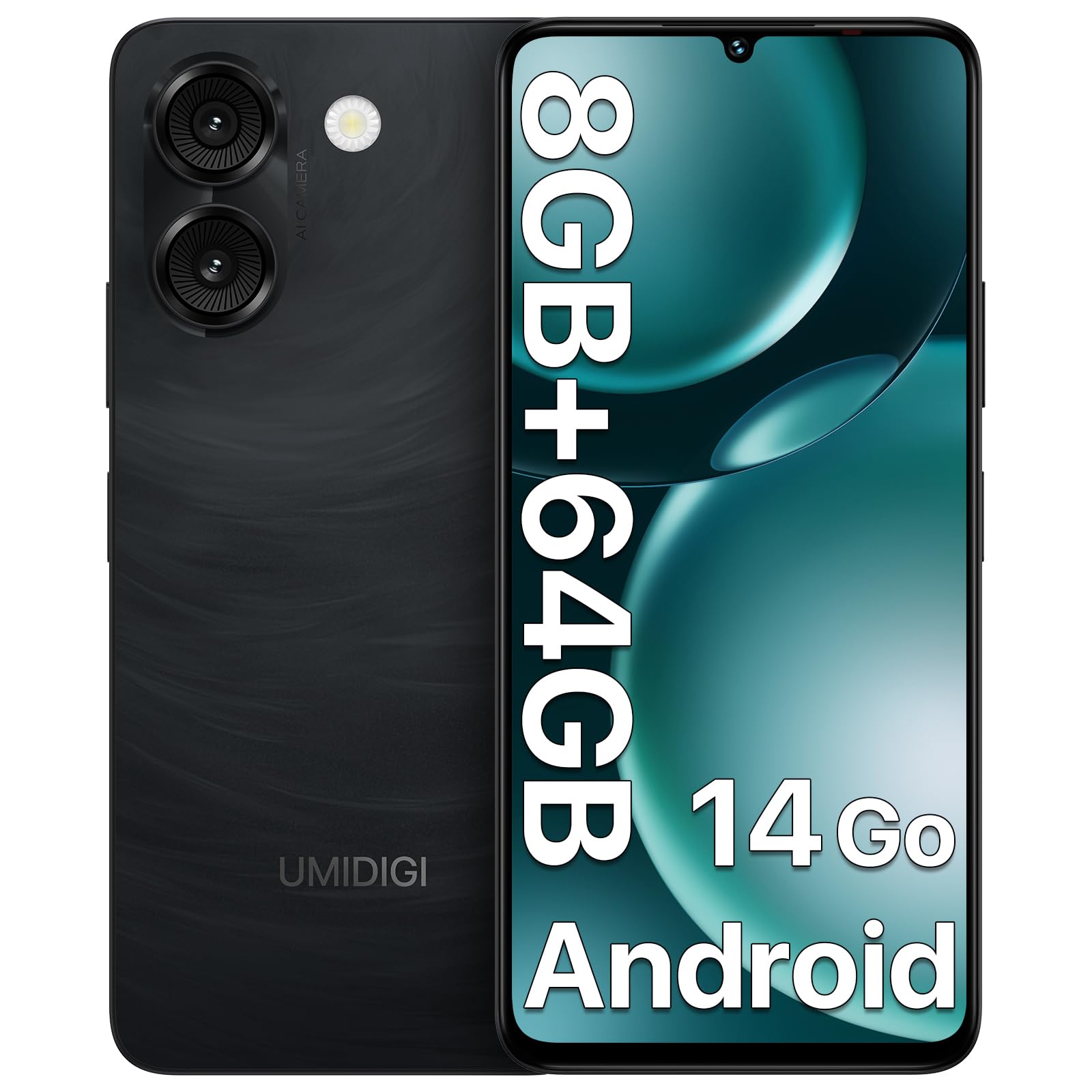 UMIDIGI G9A Unlocked Smartphone, Android 14 Go Edition | 6.75