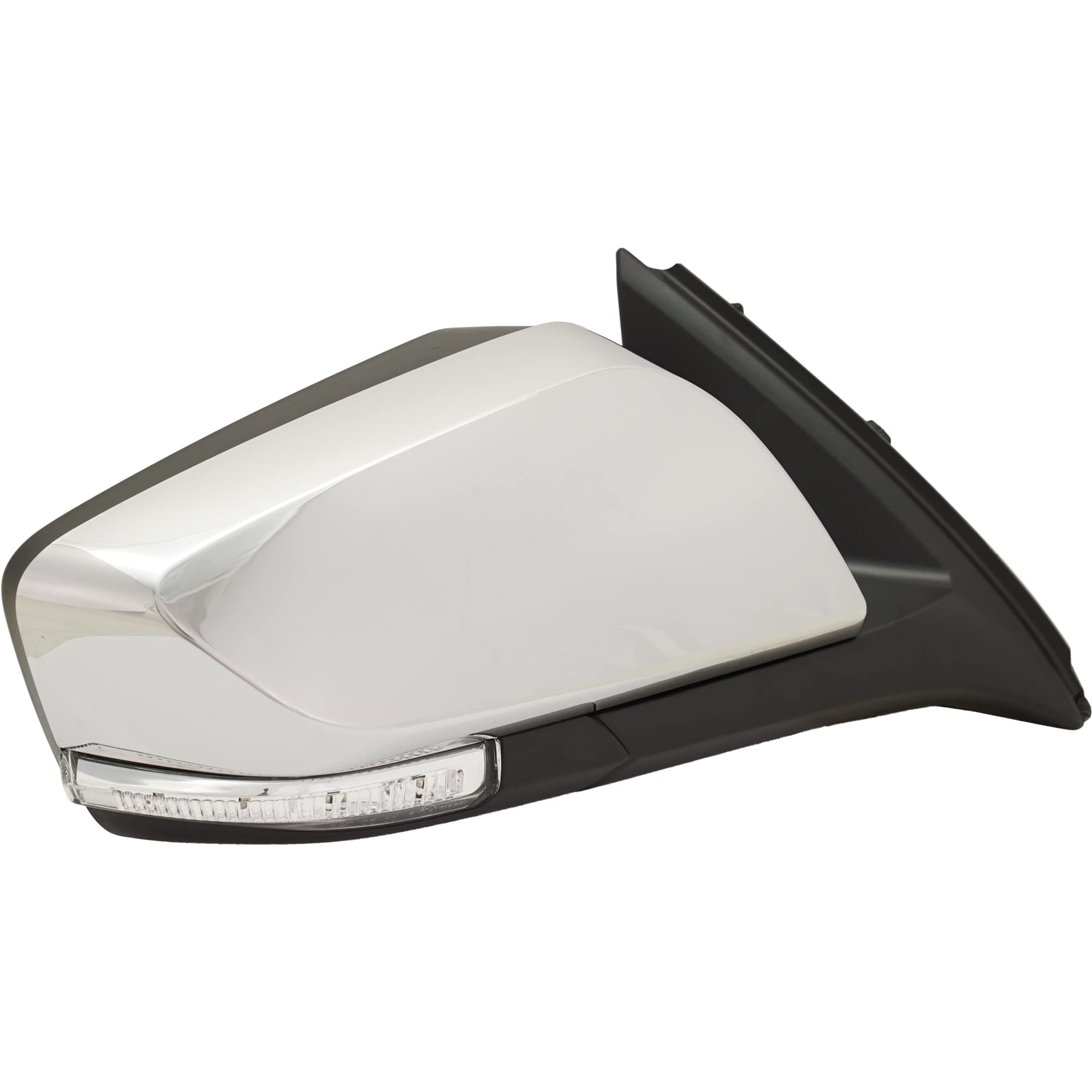 2014-2020 Chevrolet Impala Power Heated Side Mirrors with Turn Signal, Memory & Puddle Light - Driver & Passenger Replacement - Chrome Finish (Excludes Blind Spot Monitor & Auto-Dim) - Perfect for Winter Driving & Night Visibility