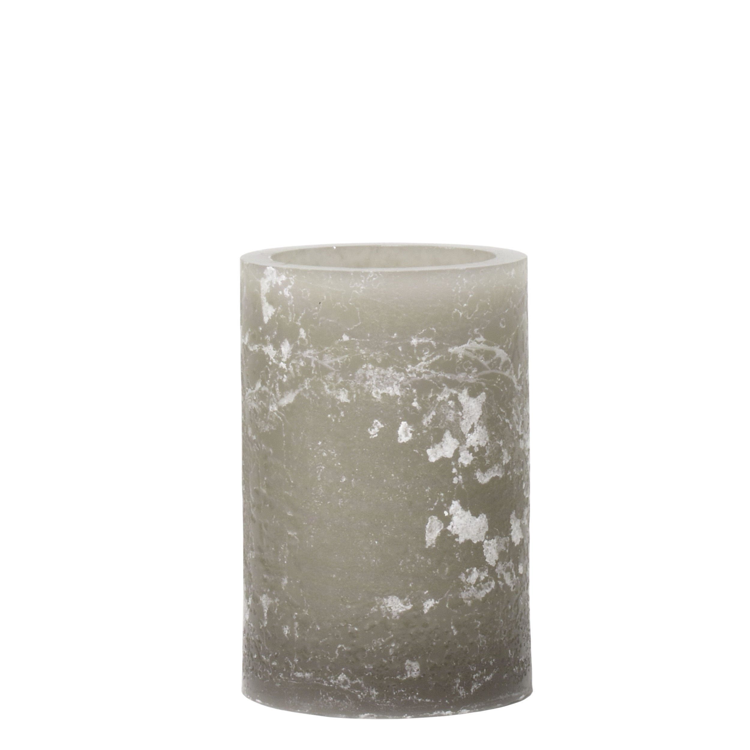 Artisan Grey Wax Luminaries Candle Holders - Set of 6, Handmade Decorative Pillar Candle Holders for Home Decor, Wedding Centerpieces, and Romantic Ambiance