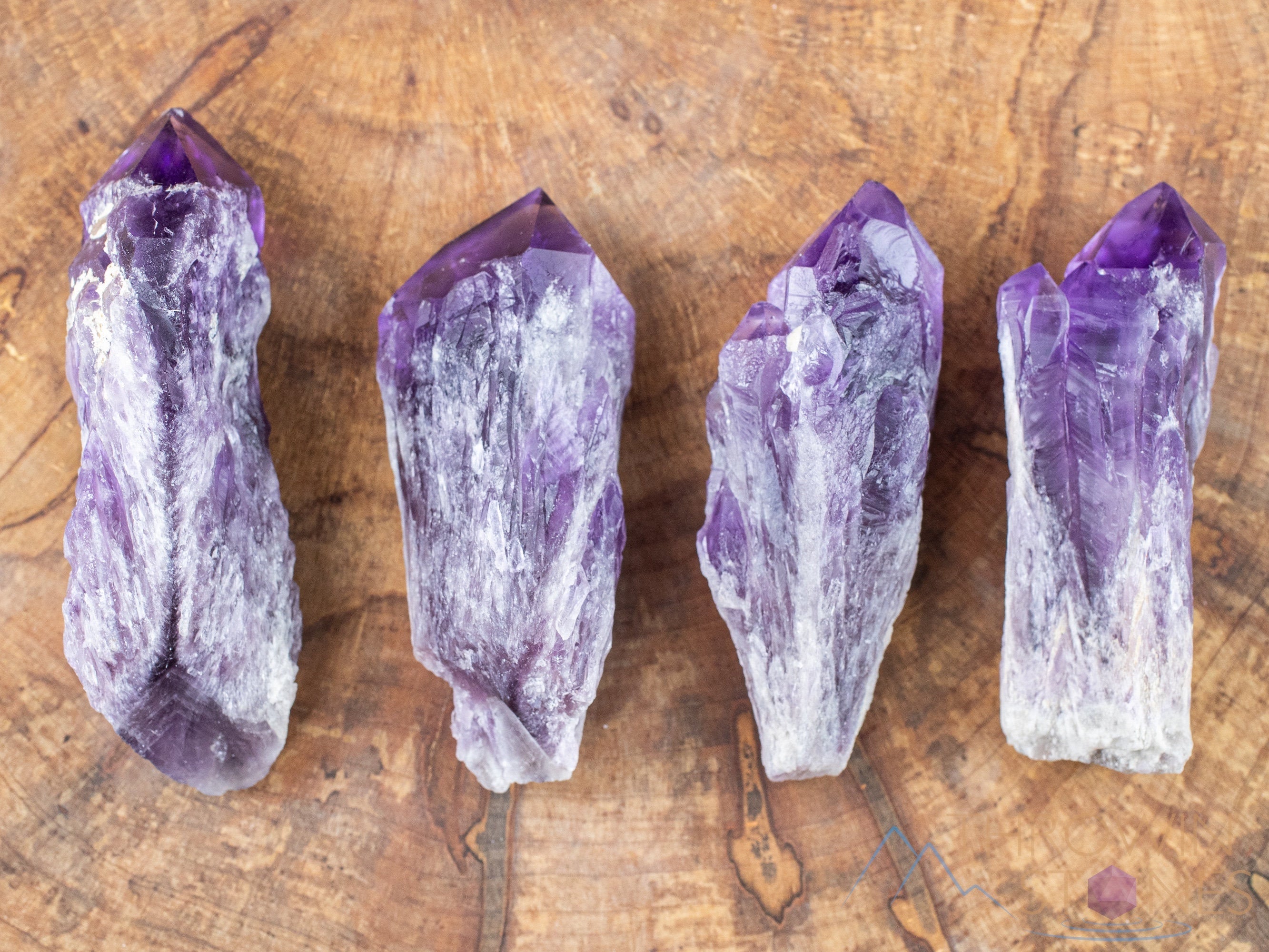 Natural Raw Amethyst Crystal Wand - Healing Stone, Birthstone for February, Raw Crystals & Gemstones for Meditation, Reiki, Chakra Balancing & Spiritual Healing (E1738)