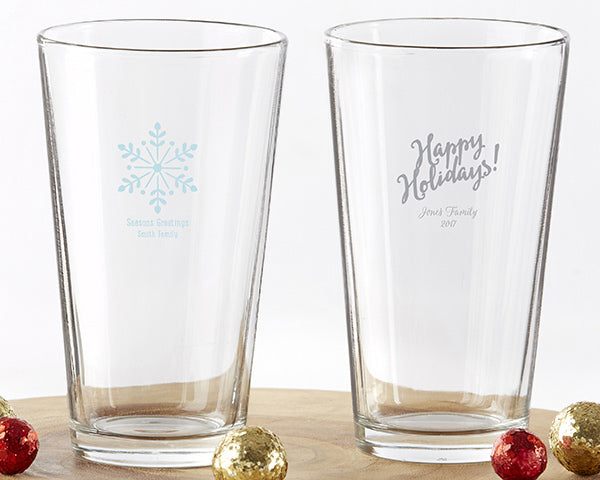 Custom Engraved 16 oz Pint Glass - Personalized Beer Mug with Name or Logo - Perfect for Gifts, Bars, Pubs, and Home Brewing