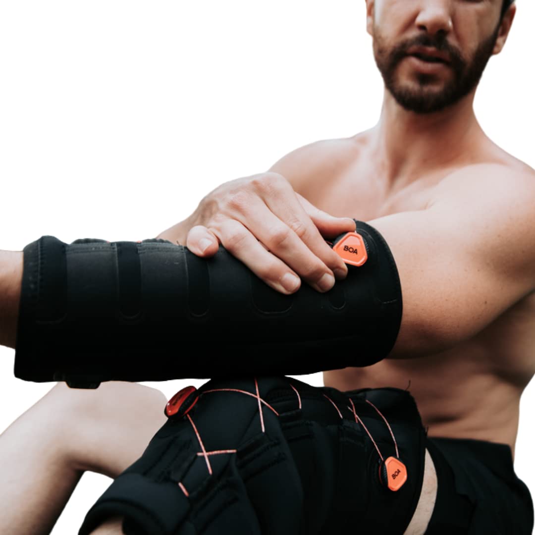 Recoup Thermosleeve Heated Compression Sleeve for Arms & Legs Pain Relief - Adjustable Reusable Heating Wrap for Elbows, Knees, Joints & Muscle Recovery - 2 Hour Battery Life (Small) - Perfect for Arthritis, Sports Injuries & Post-Workout Recovery