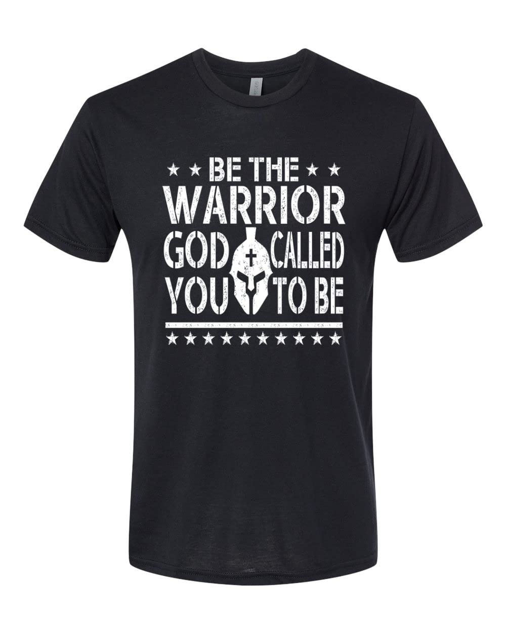 Be The Warrior God Called You To Be - Inspirational Christian Men's Premium Tri-Blend T-Shirt - Comfortable Faith-Based Tee for Church, Bible Study & Daily Motivation