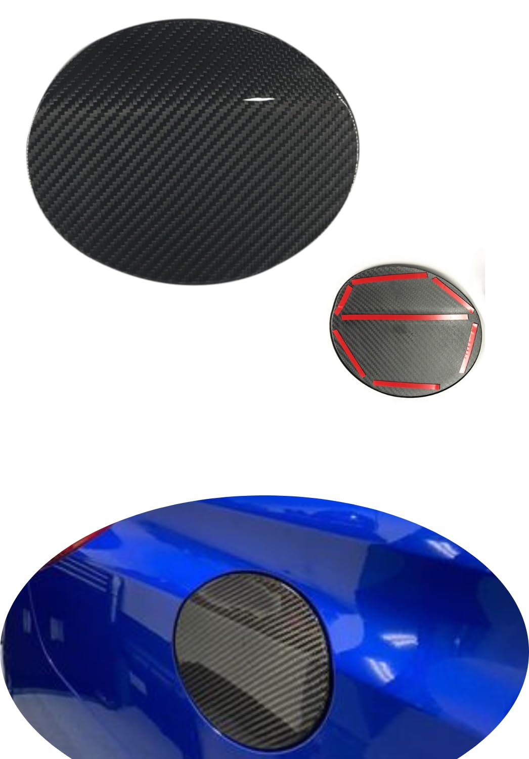 Premium Dry Carbon Fuel Tank Cover Cap for Subaru WRX STI 2015-2021 Models | Lightweight & Durable Exterior Trim with UV-Resistant Clear Coating | Enhances Vehicle Appearance | Perfect for Car Shows, Daily Driving & Performance Upgrades